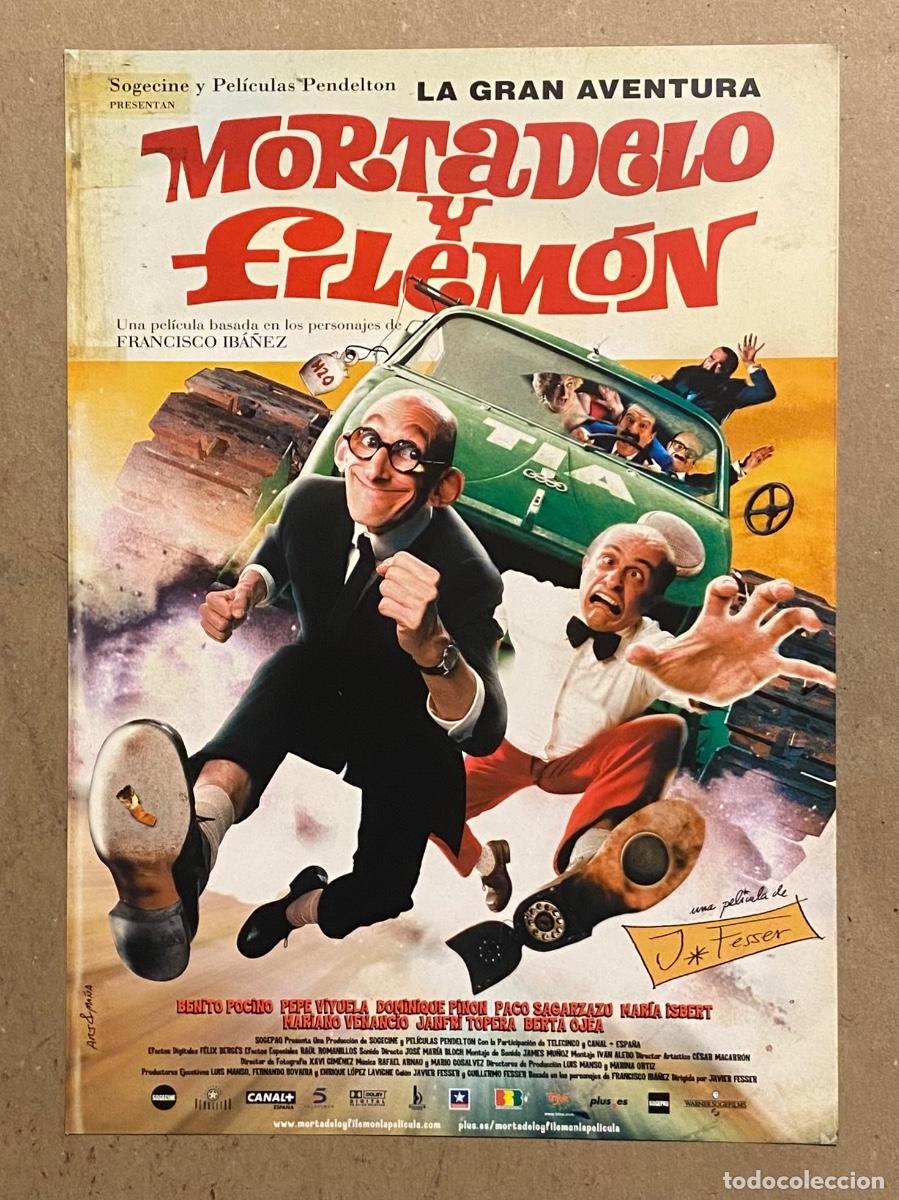 Cinema: LA GRAN AVENTURA MORTADELO Y FILEM&Oacute;N . GU&Iacute;A PROMOCIONAL DE LA PEL&Iacute;CULA DE JAVIER FESSER.