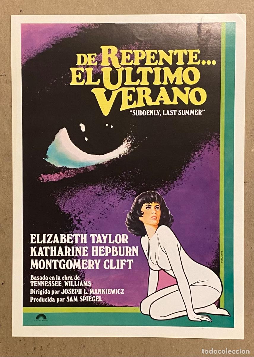 Cine: DE REPENTE&hellip; EL &Uacute;LTIMO VERANO. GU&Iacute;A PROMOCIONAL DE LA PEL&Iacute;CULA DE ELIZABETH TAYLOR, MONTGOMERY CLIFT,