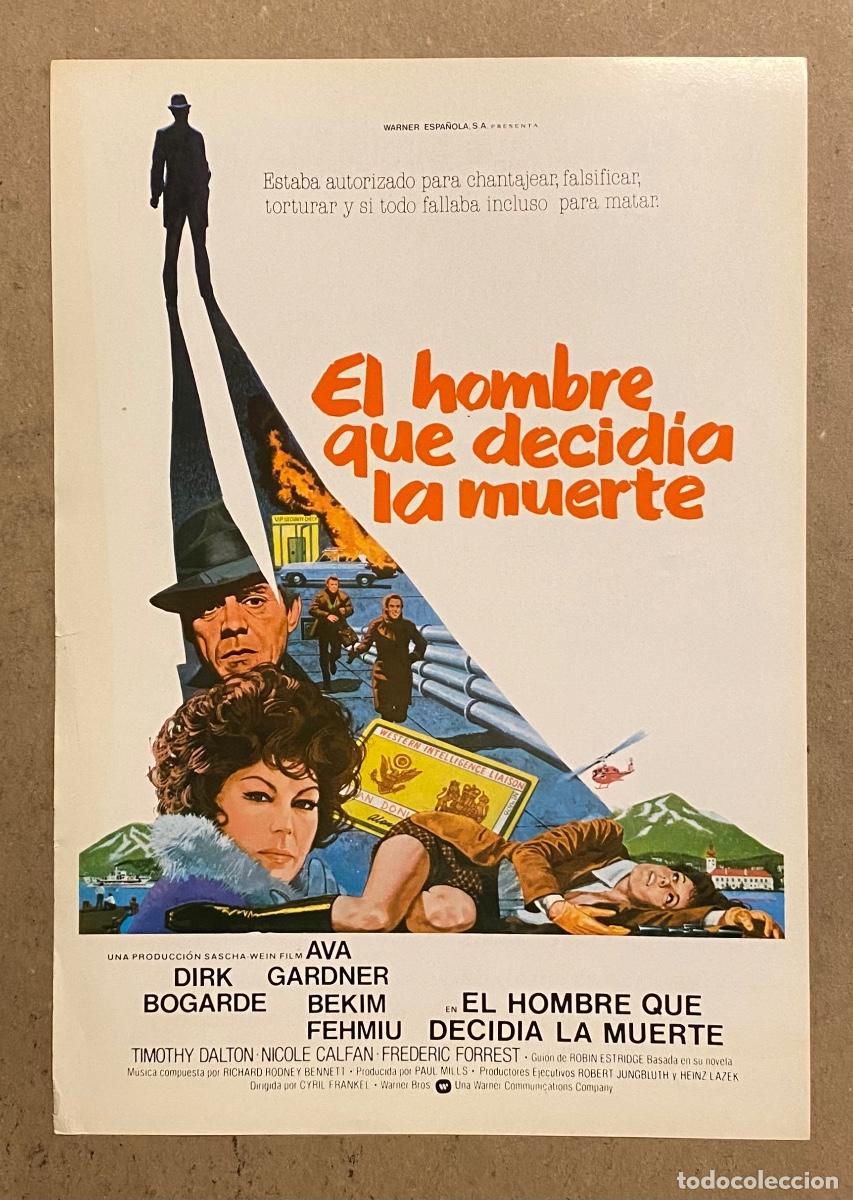Cinema: EL HOMBRE QUE DECID&Iacute;A LA MIERTE. GU&Iacute;A PROMOCIONAL DE LA PEL&Iacute;CULA DE AVA GADNER, DIRK BOGARDE,&hellip;