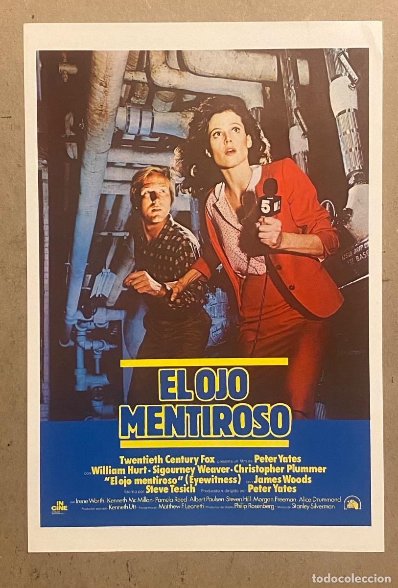 Cinema: EL OJO MENTIROSO. GU&Iacute;A PROMOCIONAL DE LA PEL&Iacute;CULA DE SIGOURNEY WEAVER, WILLIAM HURT,&hellip;