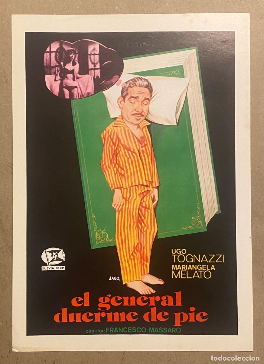Cinema: EL GENERAL DUERME DE PIE. GU&Iacute;A PROMOCIONAL DE LA PEL&Iacute;CULA DE UGO TOGNAZZI, MARIANGELA MELATO,..