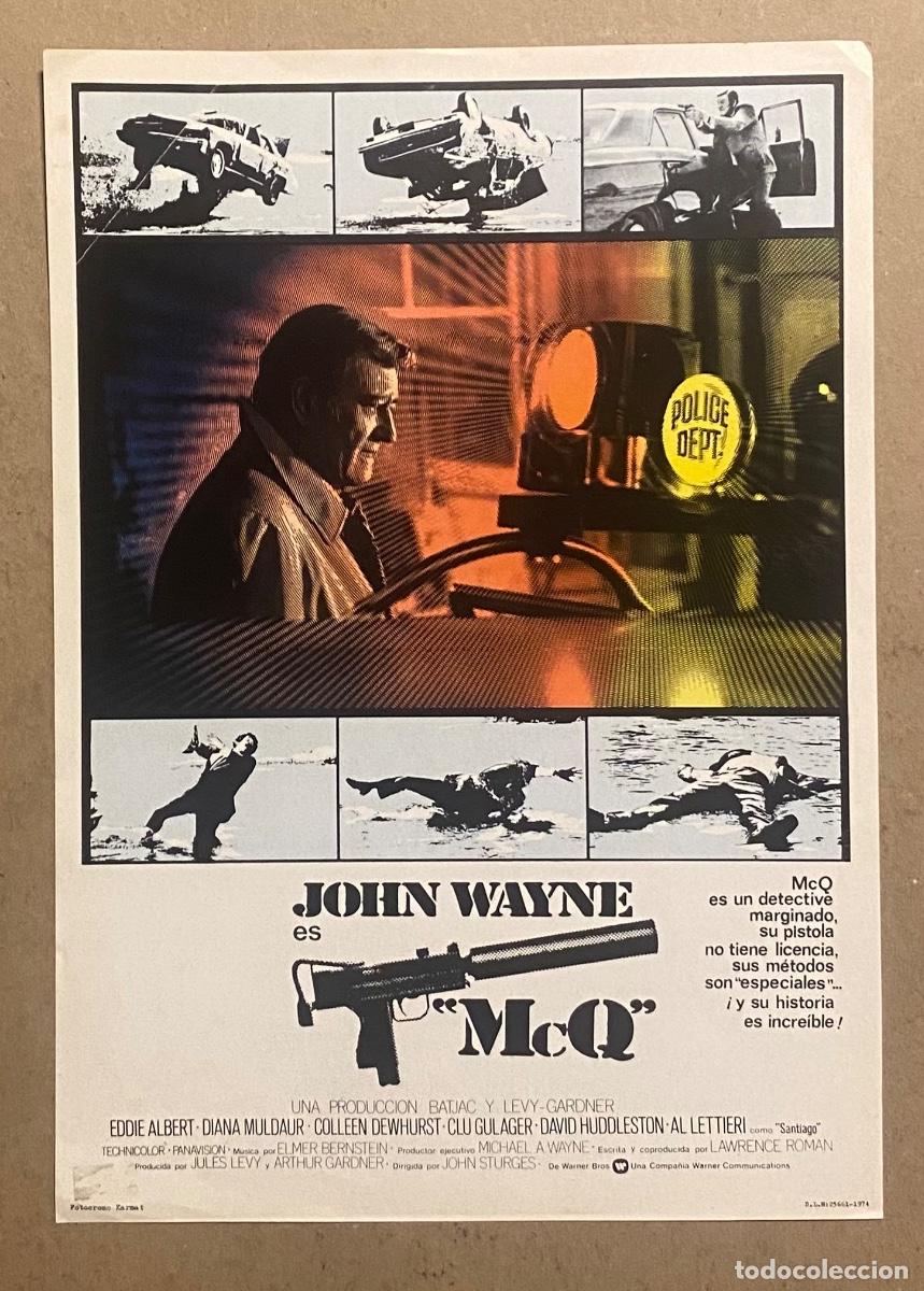 Cinema: McQ. GU&Iacute;A PROMOCIONAL DE LA PEL&Iacute;CULA DE JOHN WAYNE, EDDIE ALBERT,&hellip;