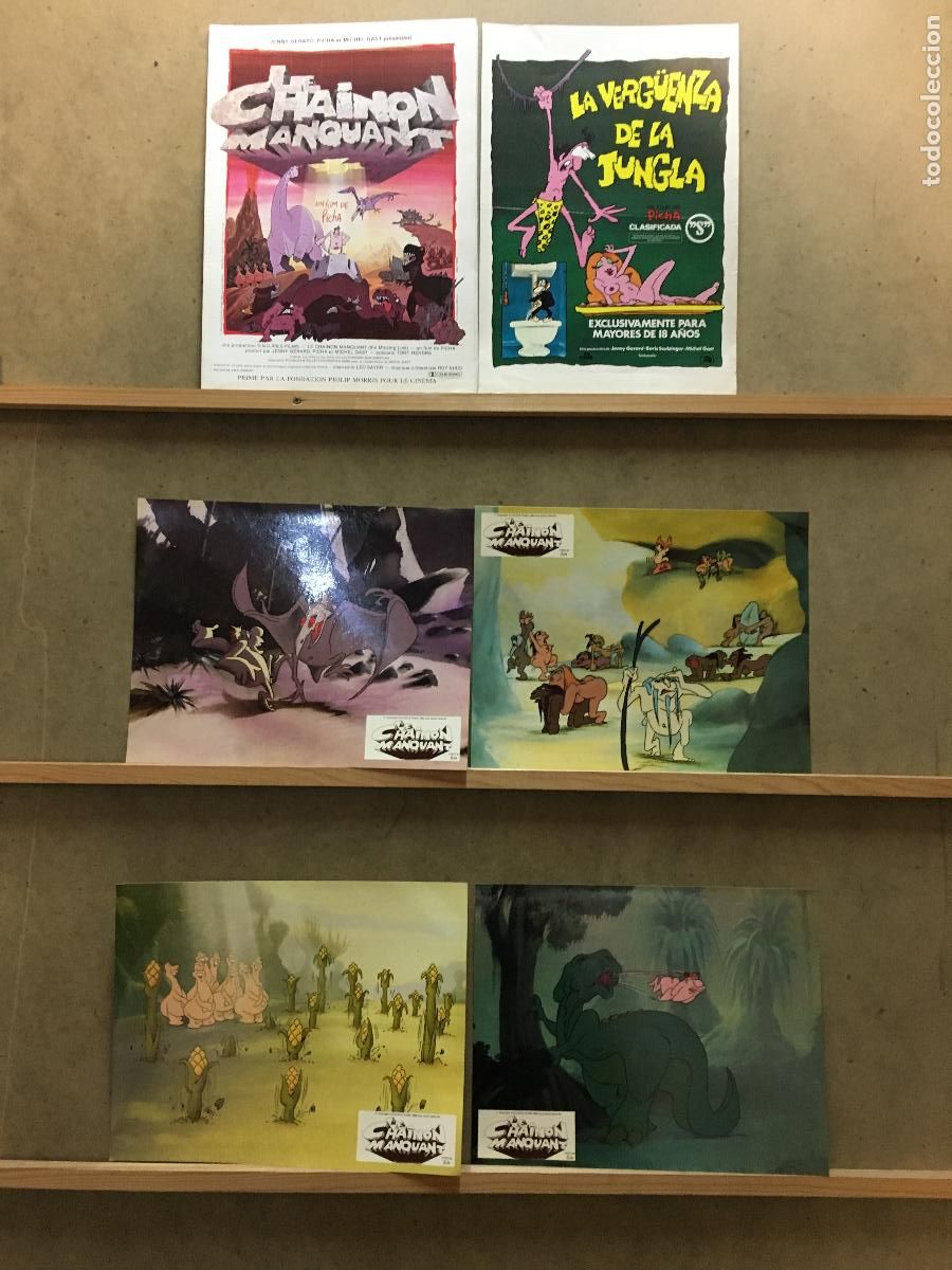 Kino: G9729 LA VERGUENZA DE LA JUNGLA PARODIA TARZAN ANIMACION GUIA + PRESSBOOK + 4 FOTOCROMOS