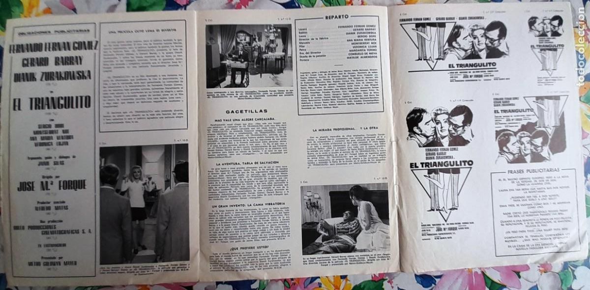 Cine: MGM 'EL TRIANGULITO' FERNANDO FERNAN GOMEZ GERARD BARRAY DIANIK ZURAKOWSKA PUBLI. DEL LANZAMIENTO