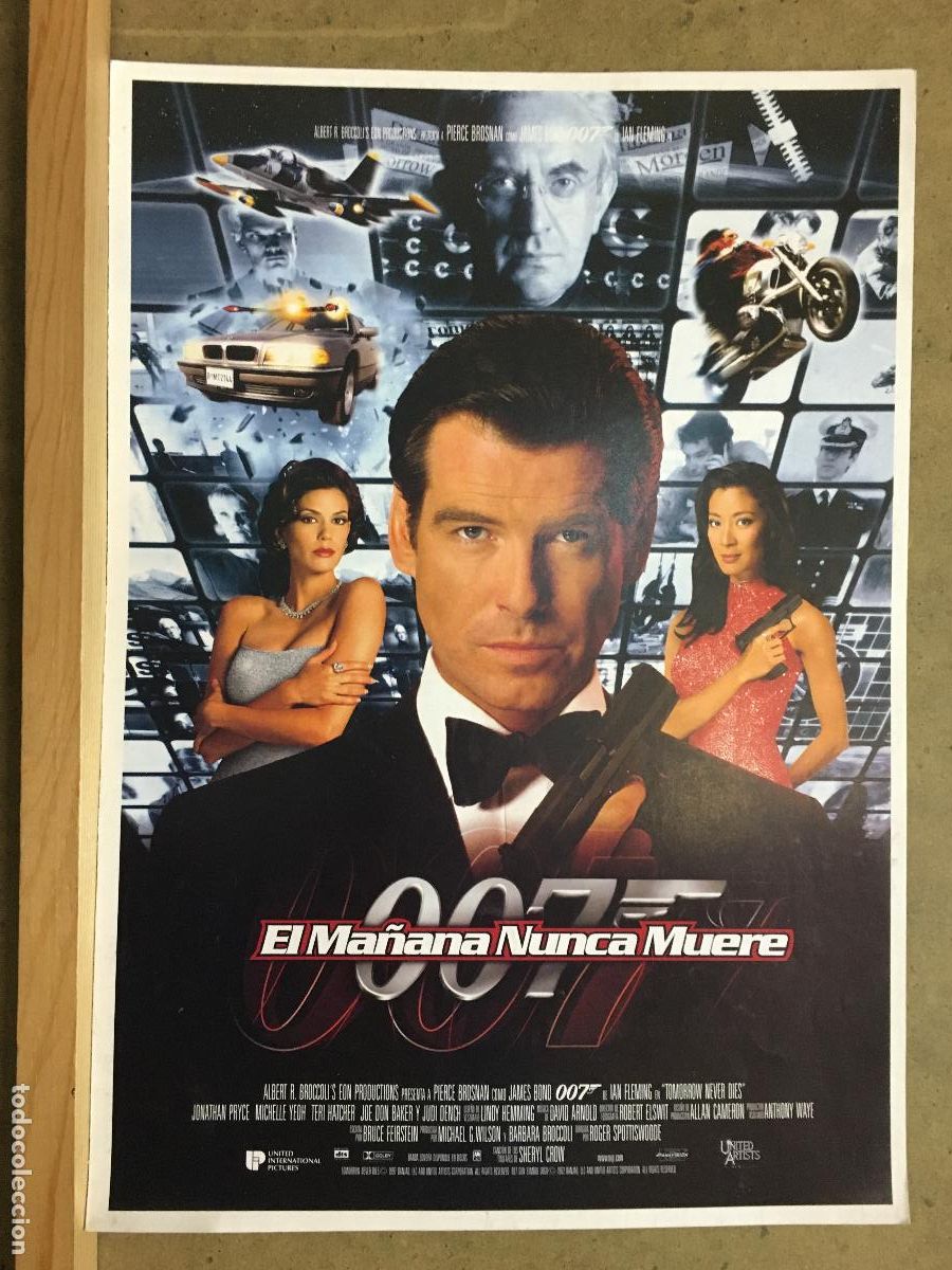 Cine: G9766 EL MA&Ntilde;ANA NUNCA MUERE JAMES BOND 007 PIERCE BROSNAN GUIA ORIGINAL UIP ESTRENO