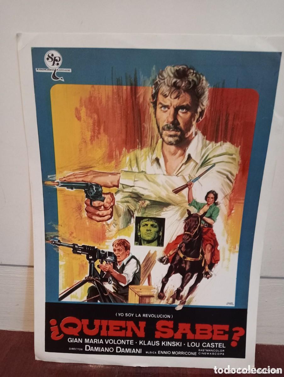 Cine: GU&Iacute;A PUBLICITARIA ORIGINAL DE CINE. &iquest;QUI&Eacute;N SABE? (YO SOY LA REVOLUCI&Oacute;N. DAMIANO DAMIANI