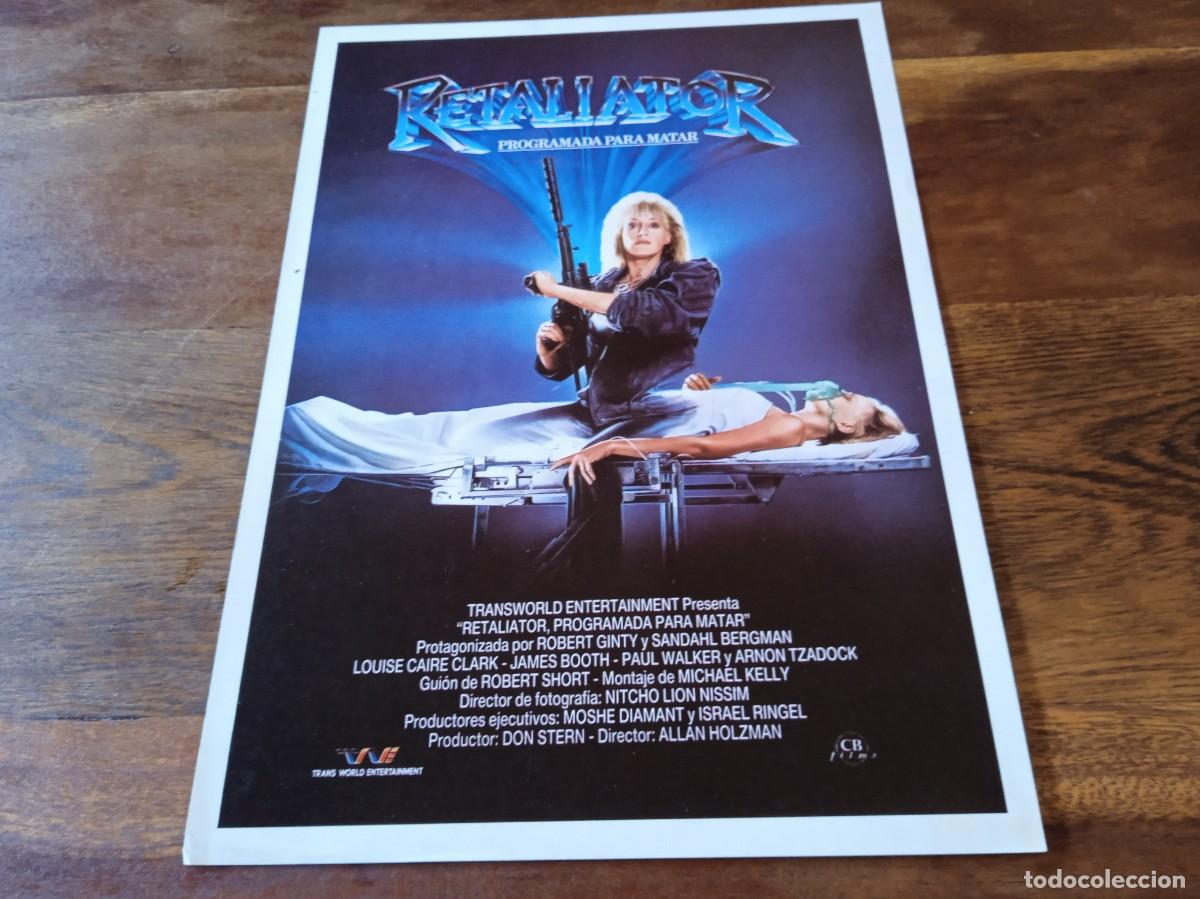Cin&eacute;ma: Retaliator, programada para matar - Robert Ginty, Sandahl Bergman - Guia original CB Films 1987