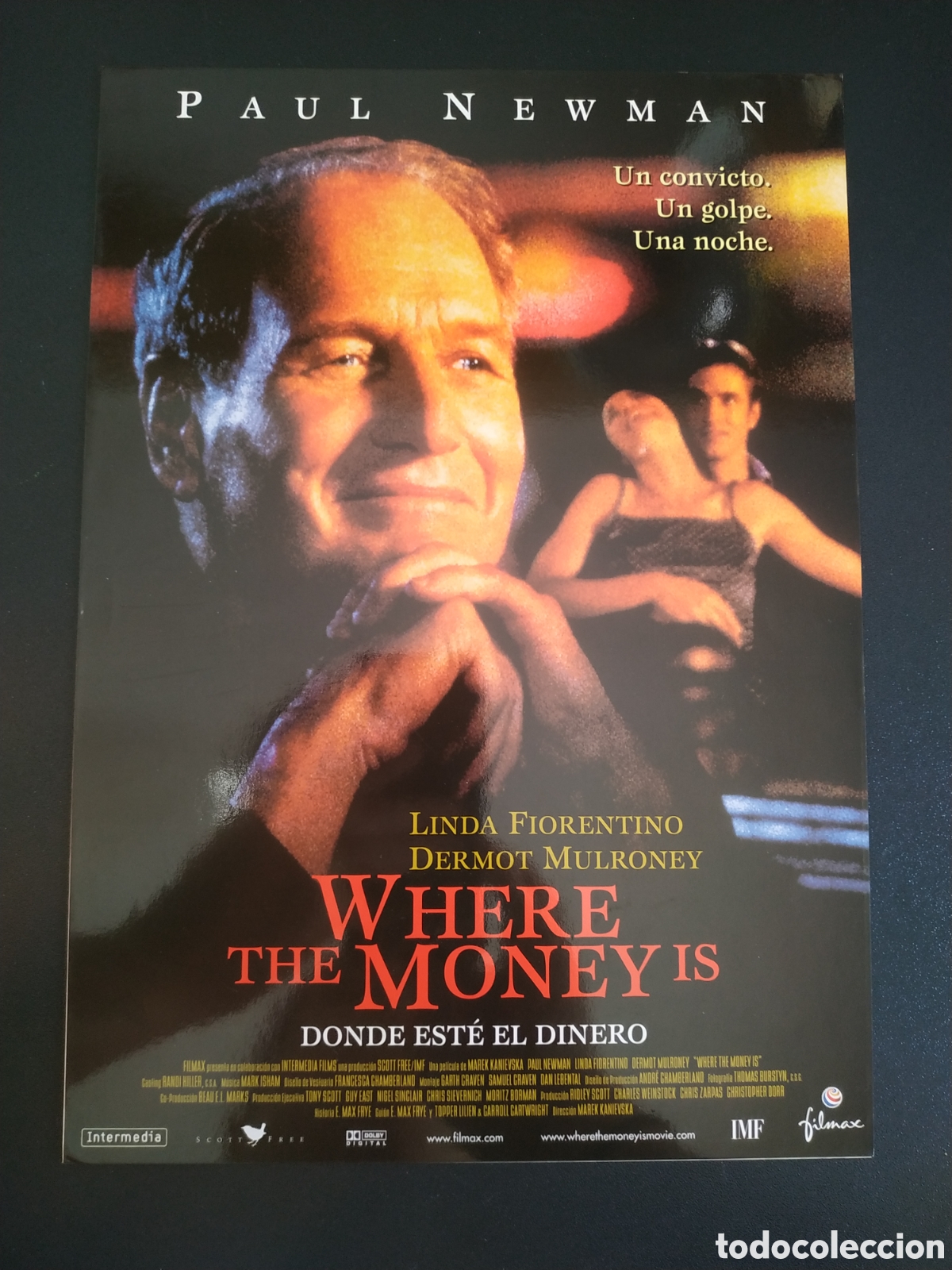 Cine: WHERE THE MONEY IS - PAUL NEWMAN LINDA FIORENTINO DERMOT MULRONEY FILMAX - GUIA DE CINE ORIGINAL B79