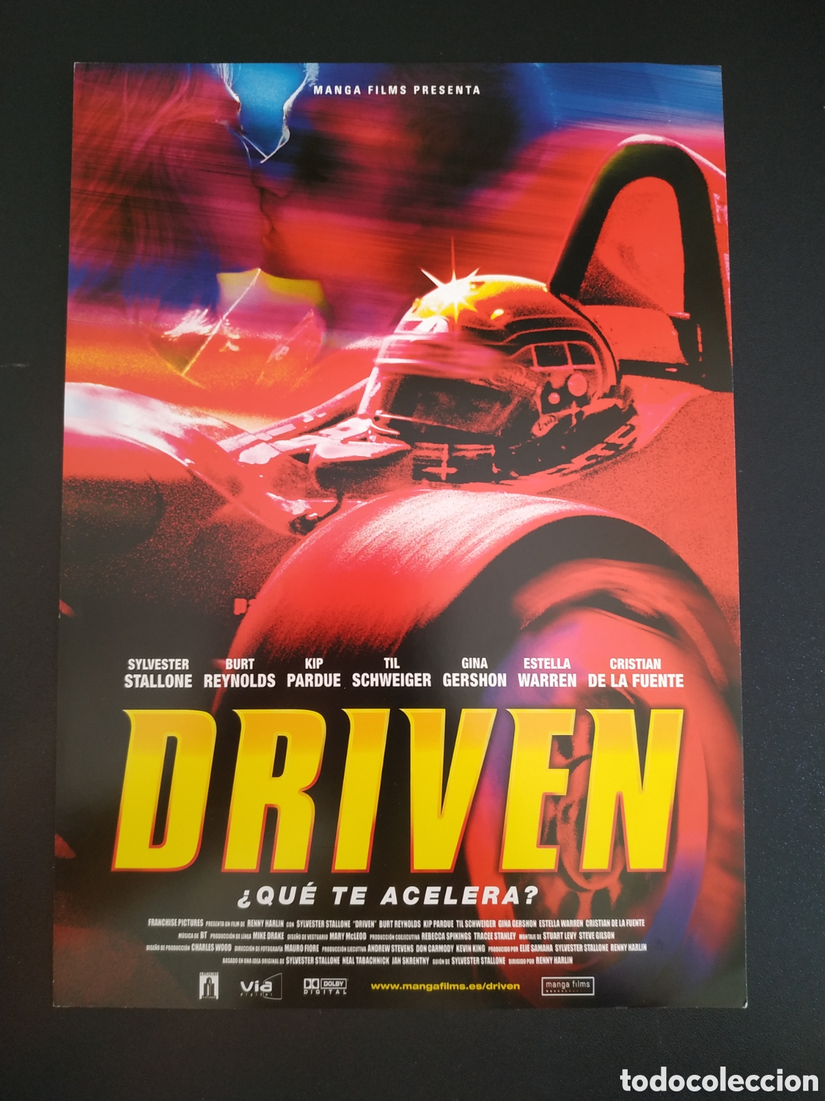 Cine: DRIVEN - SYLVESTER STALLONE Y BURT REYNOLDS - MANGA FILMS - GUIA DE CINE ORIGINAL B80