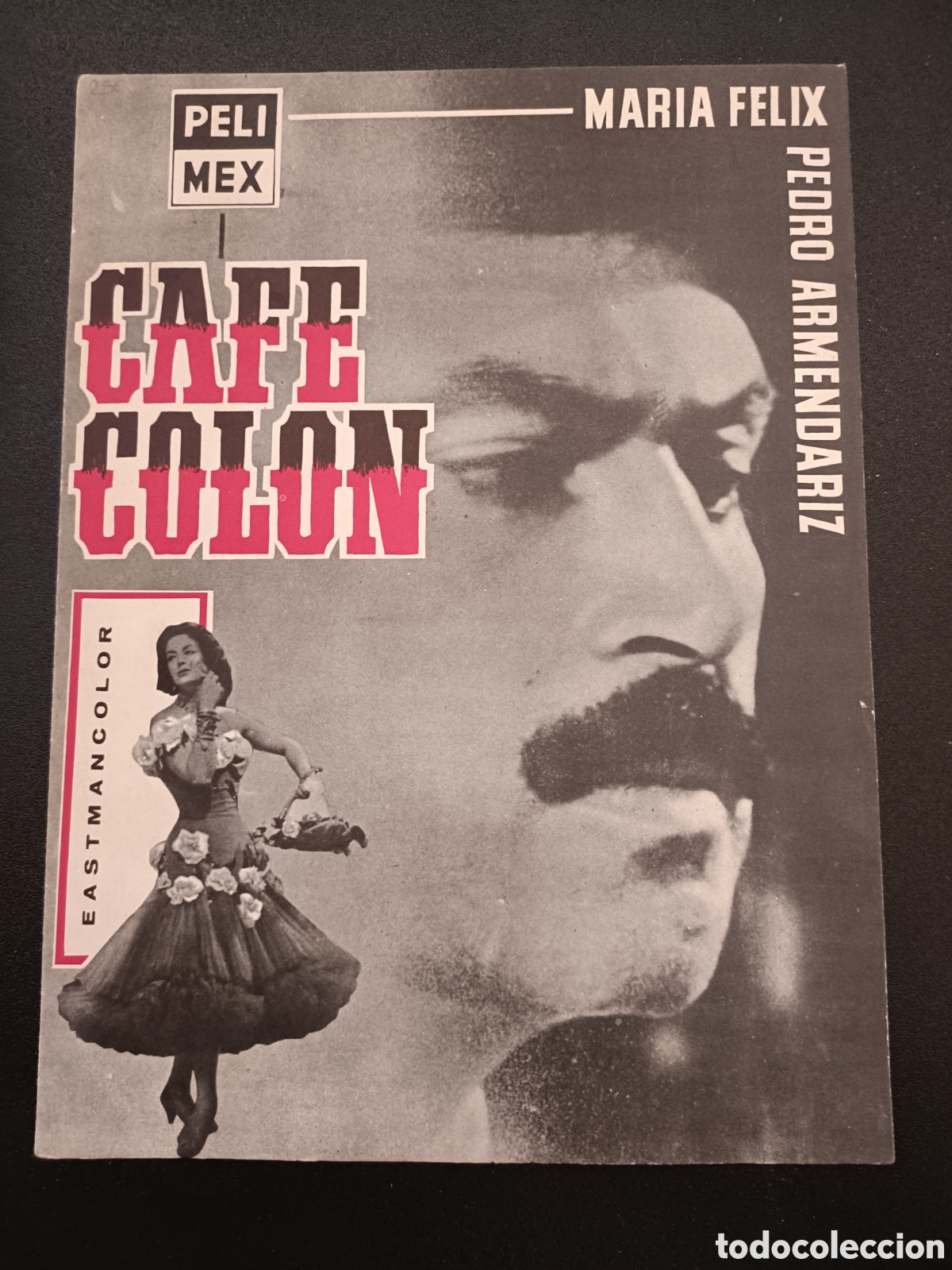 Cinema: CAFE COLON - MARIA DELIZ Y PEDRO ARMENDARIZ - PELI MEX - GUIA DE CINE ORIGINAL B85