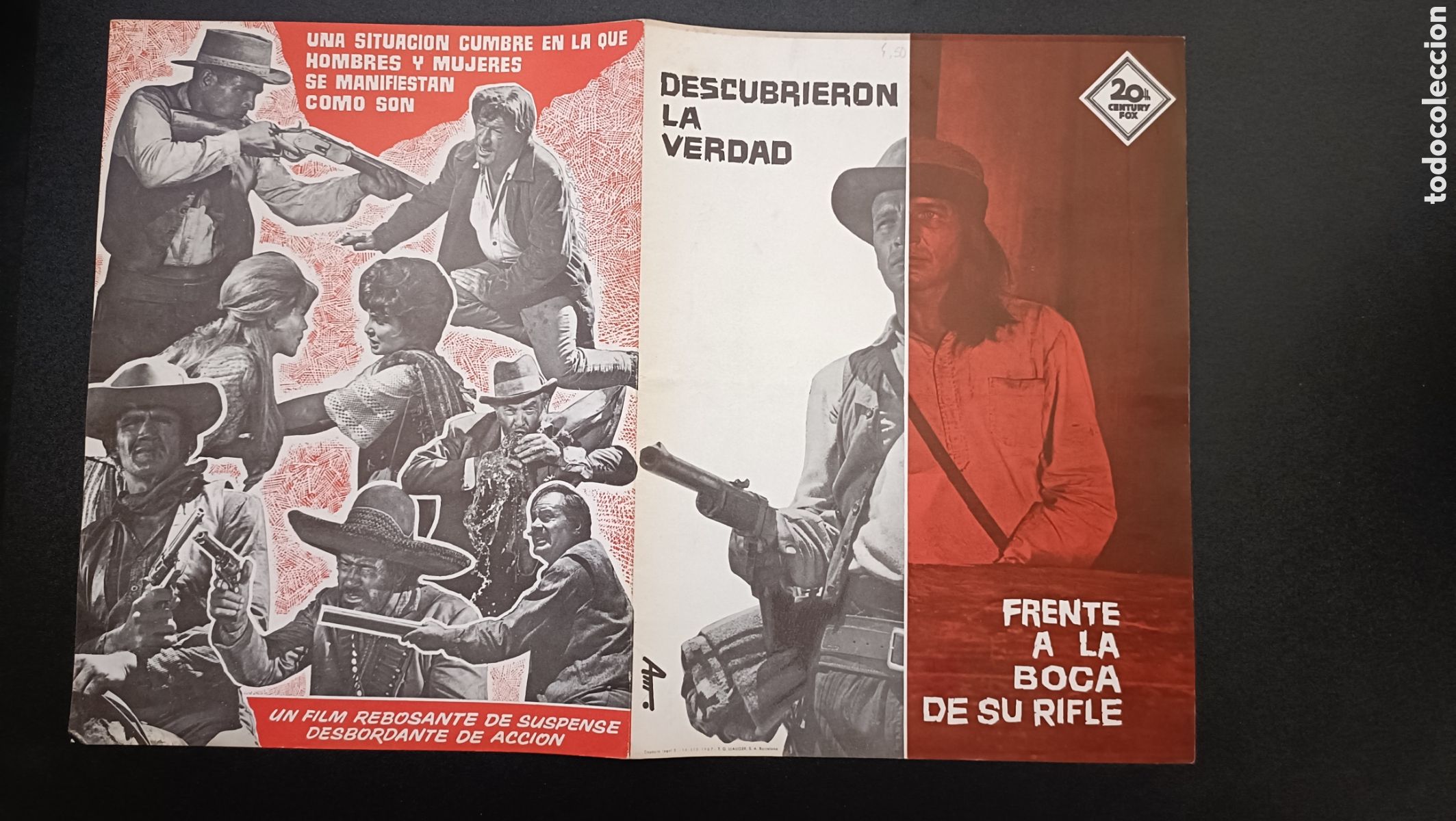 Cine: UN HOMBRE - PAUL NEWMAN Y FREDRIC MARCH - 20 TH CENTURY FOX - GUIA DE CINE ORIGINAL B84