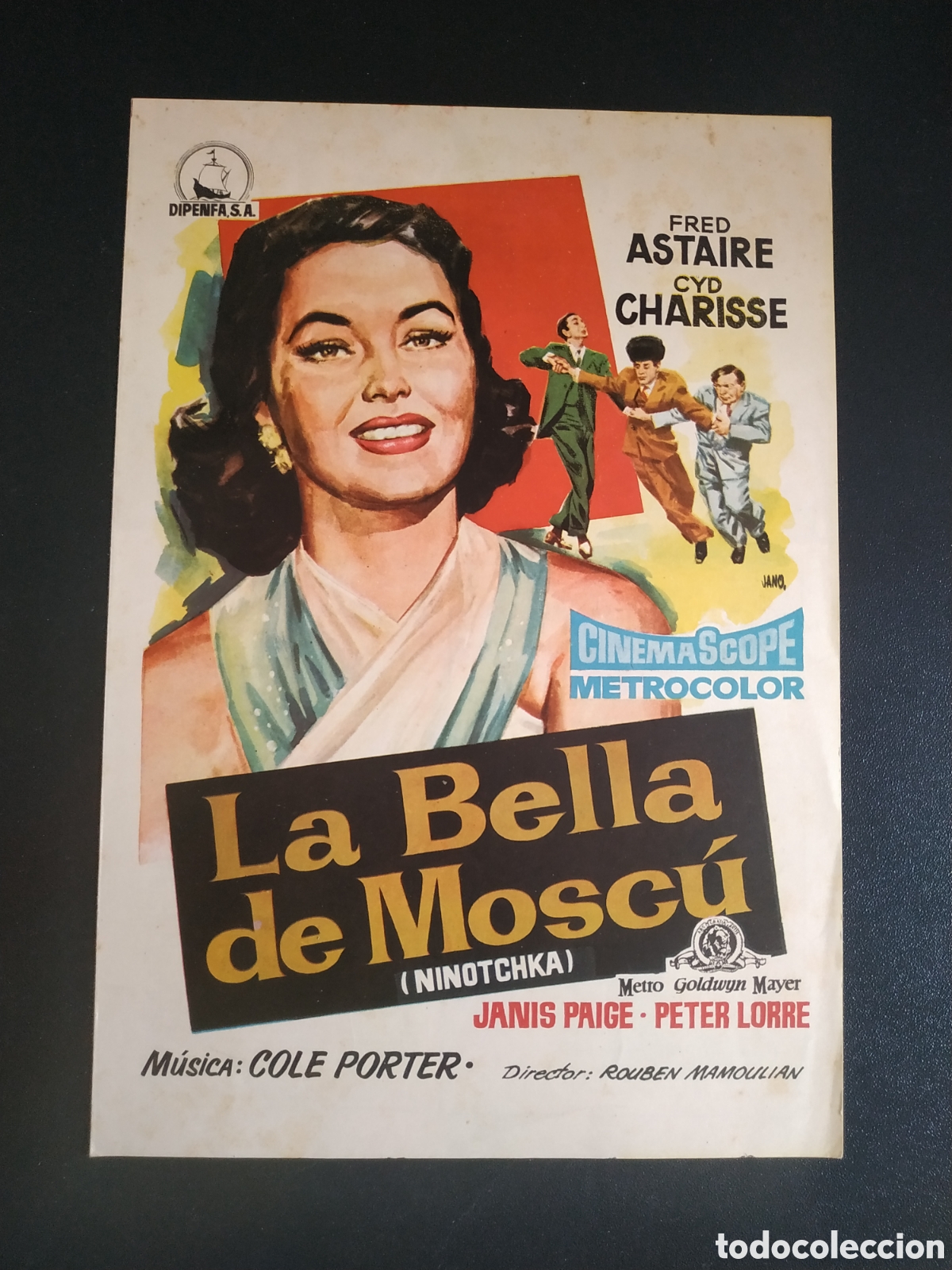 Cine: LA BELLA MOSCU - FRED ASTAIRE Y CYD CHARISSE - DIPENFA - 18,5x27cm - GUIA DE CINE ORIGINAL B90