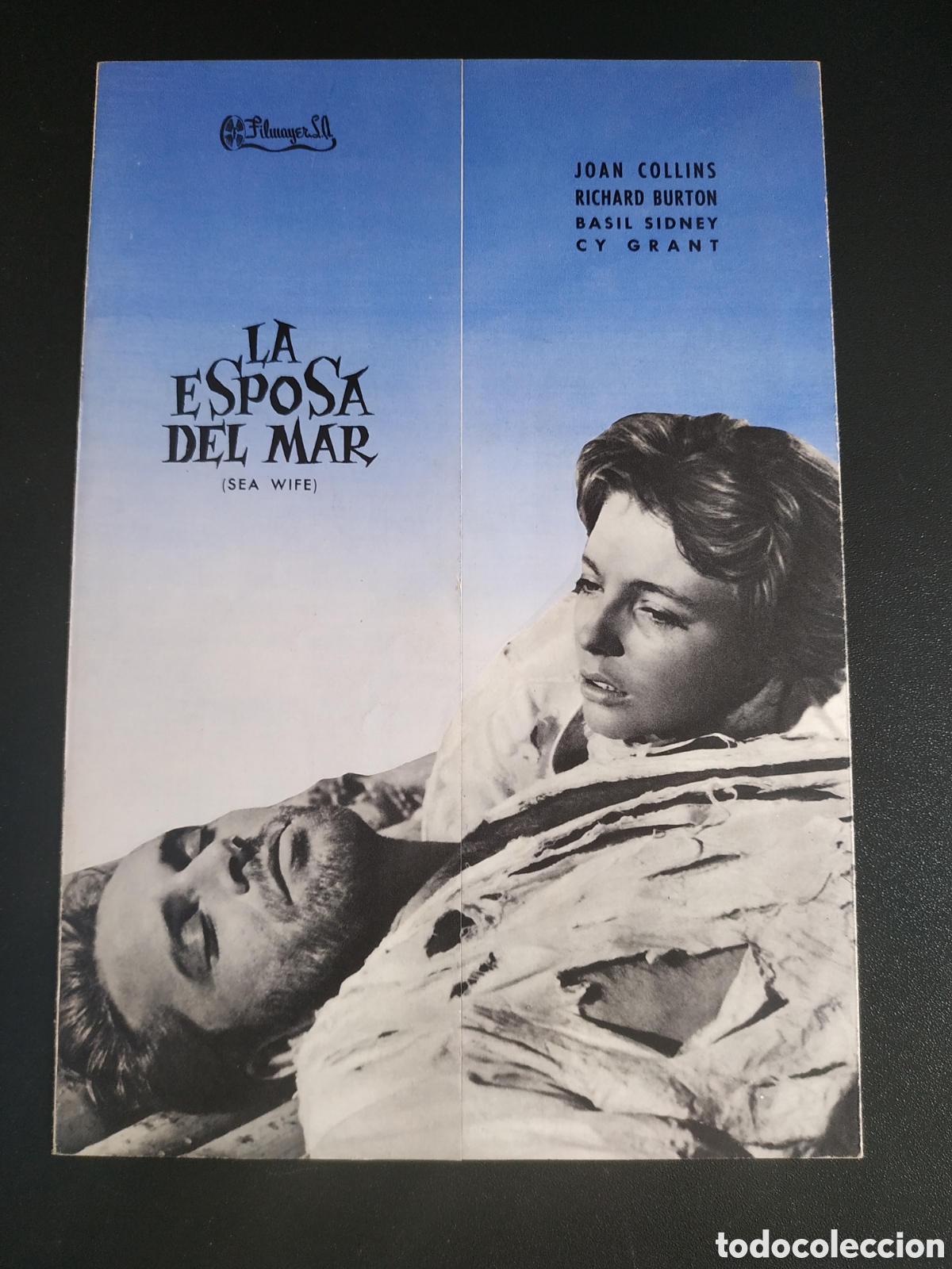 Cine: LA ESPOSA DEL MAR - JOAN COLLINS Y RICHARD BURTON - FILMAYER - GUIA DE CINE ORIGINAL B92