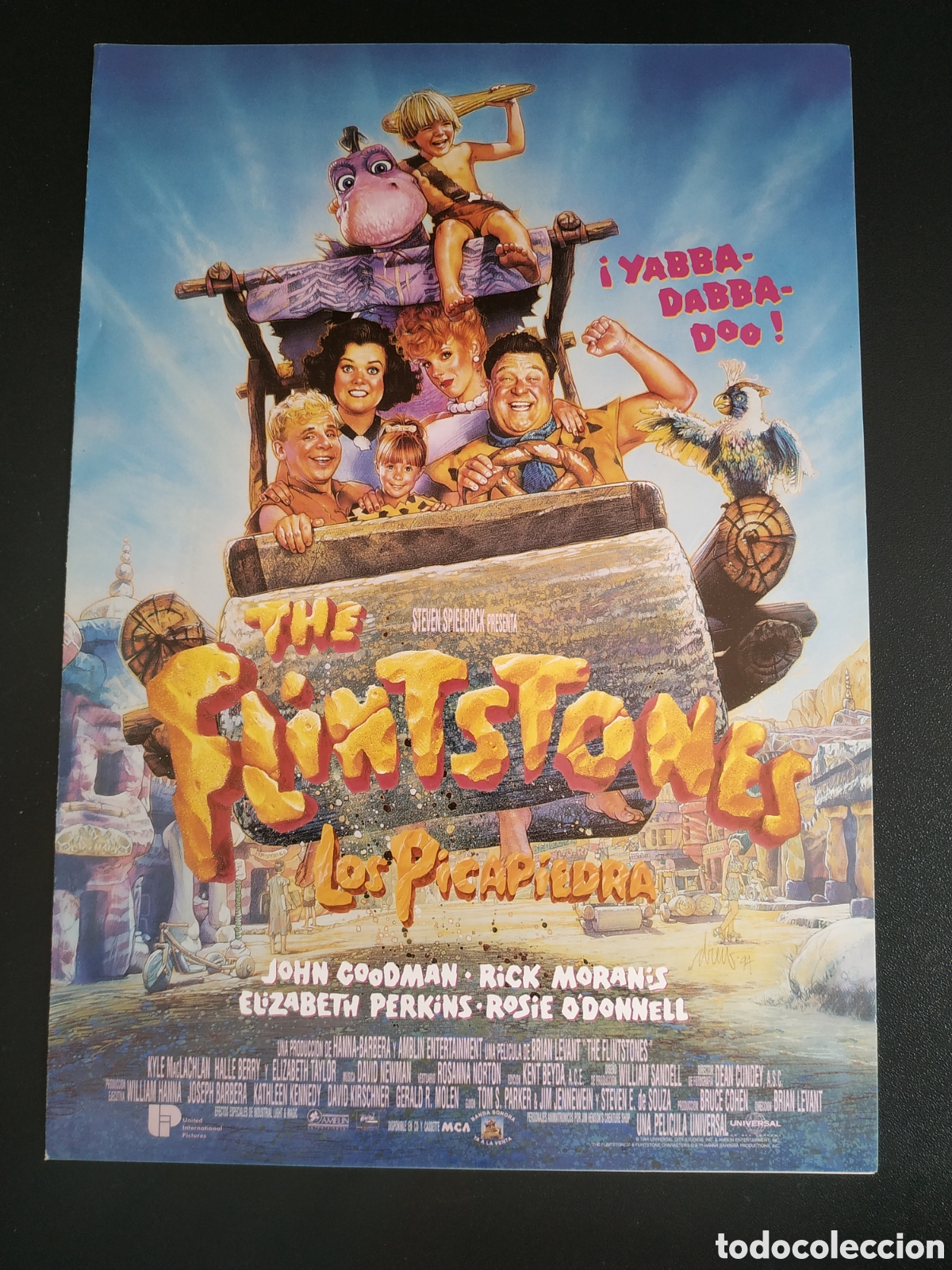 Cine: THE FINTSTONES LOS PICAPIEDRA - JOHN COODMAN Y RICK MORANIS - UNIVERSAL - GUIA DE CINE ORIGINAL B93