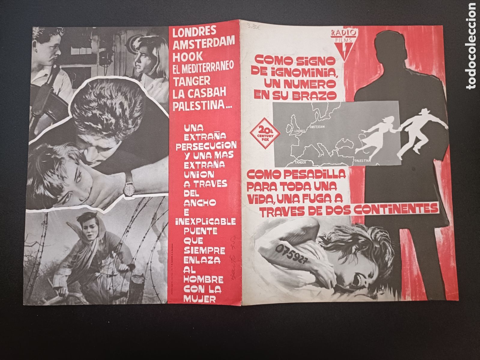 Kino: EL INSPECTOR - STEPHEN BOYO Y DOLORES HART - 20th CENTURY FOX RADIO FILM - GUIA DE CINE ORIGINAL B95