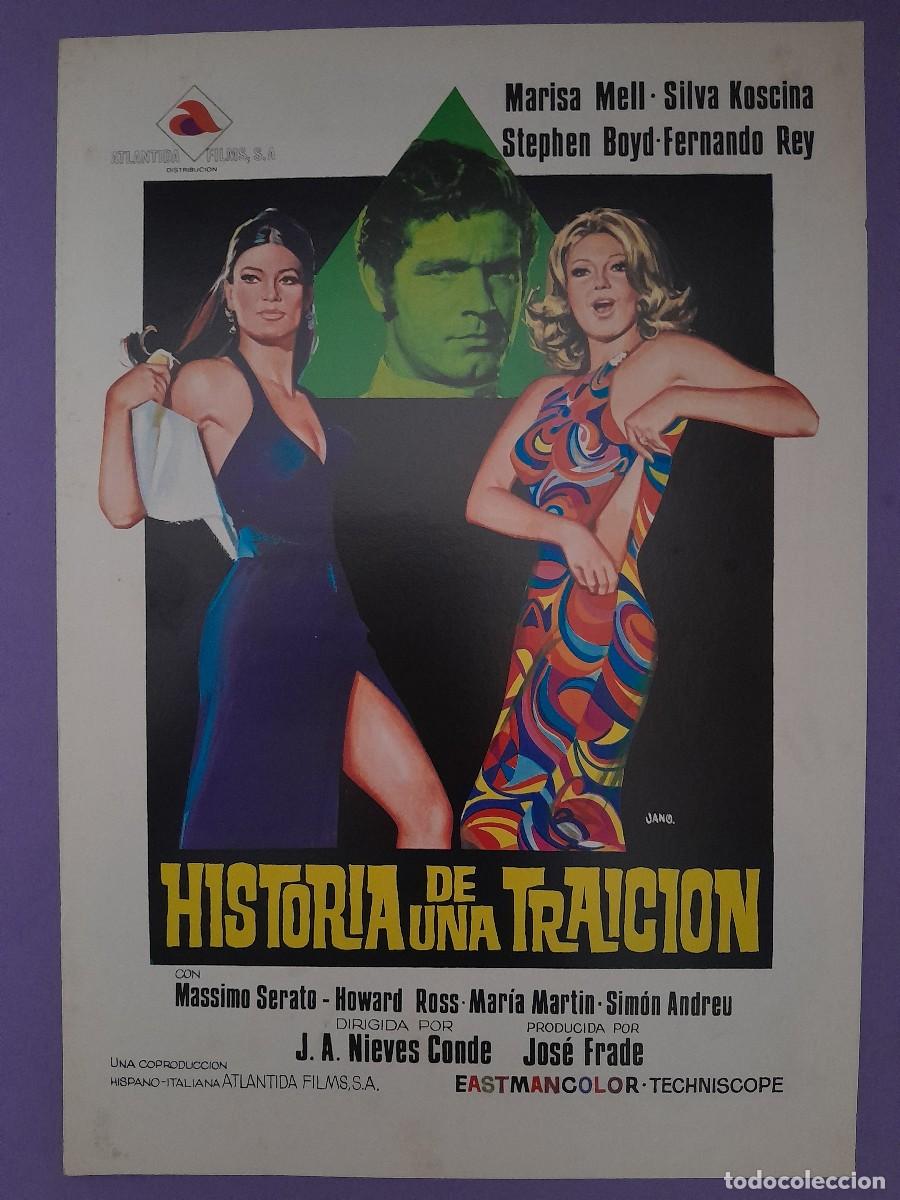 Cinema: HISTORIA DE UNA TRAICION MARISA MELL FERNANDO REY GUIA PELICULA ORIGINAL G 142
