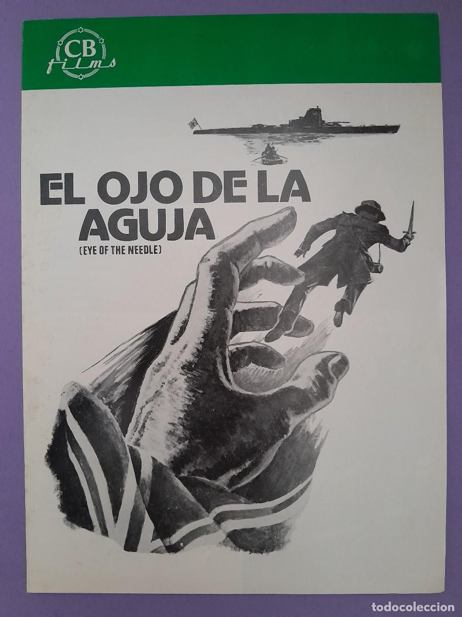 Cinema: EL OJO DE LA AGUJA DONALD SUTHERLAND GUIA PELICULA ORIGINAL G 156