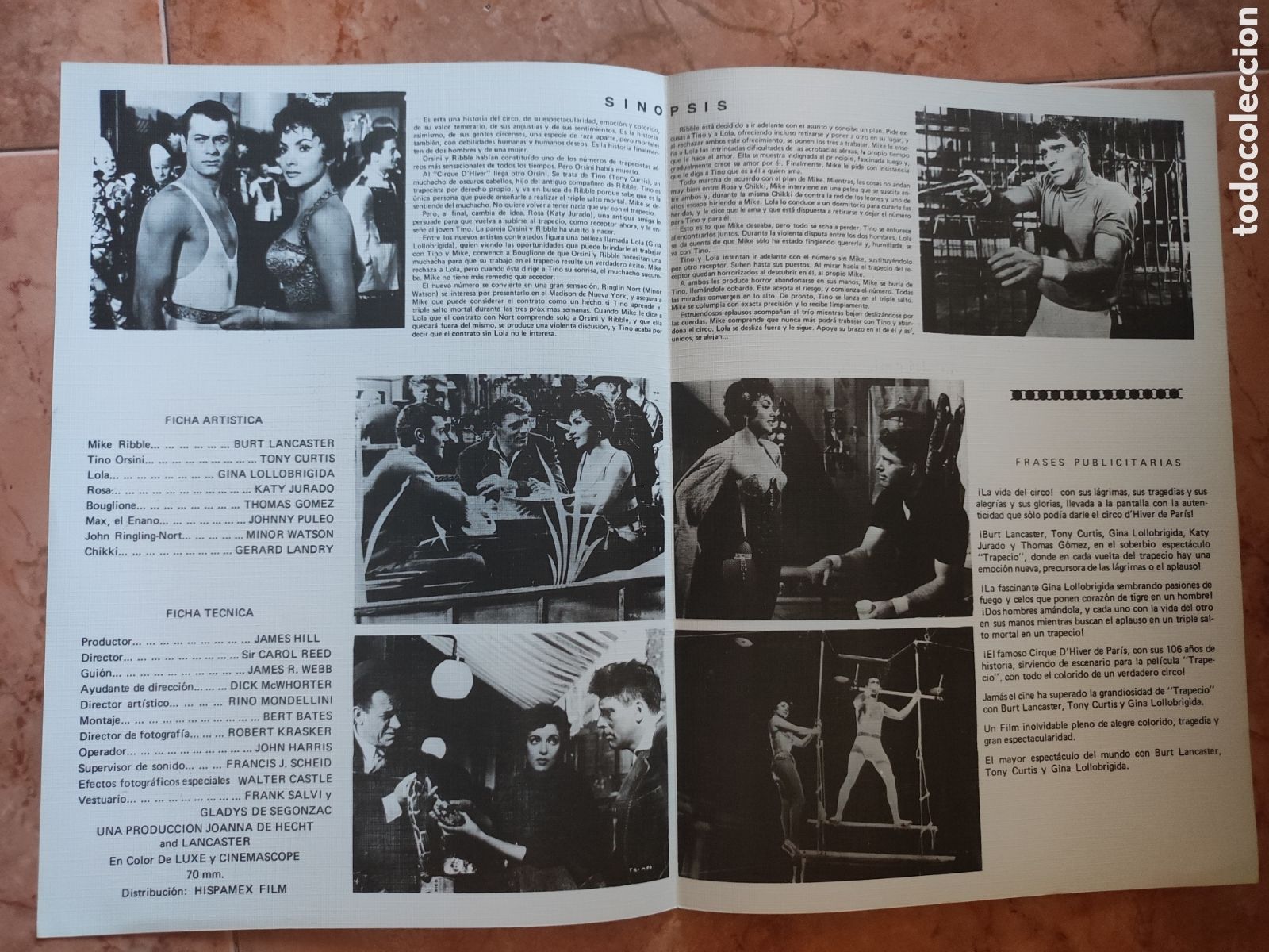 Cine: Pel&iacute;cula Trapecio ,burt lancaster - Foto 2