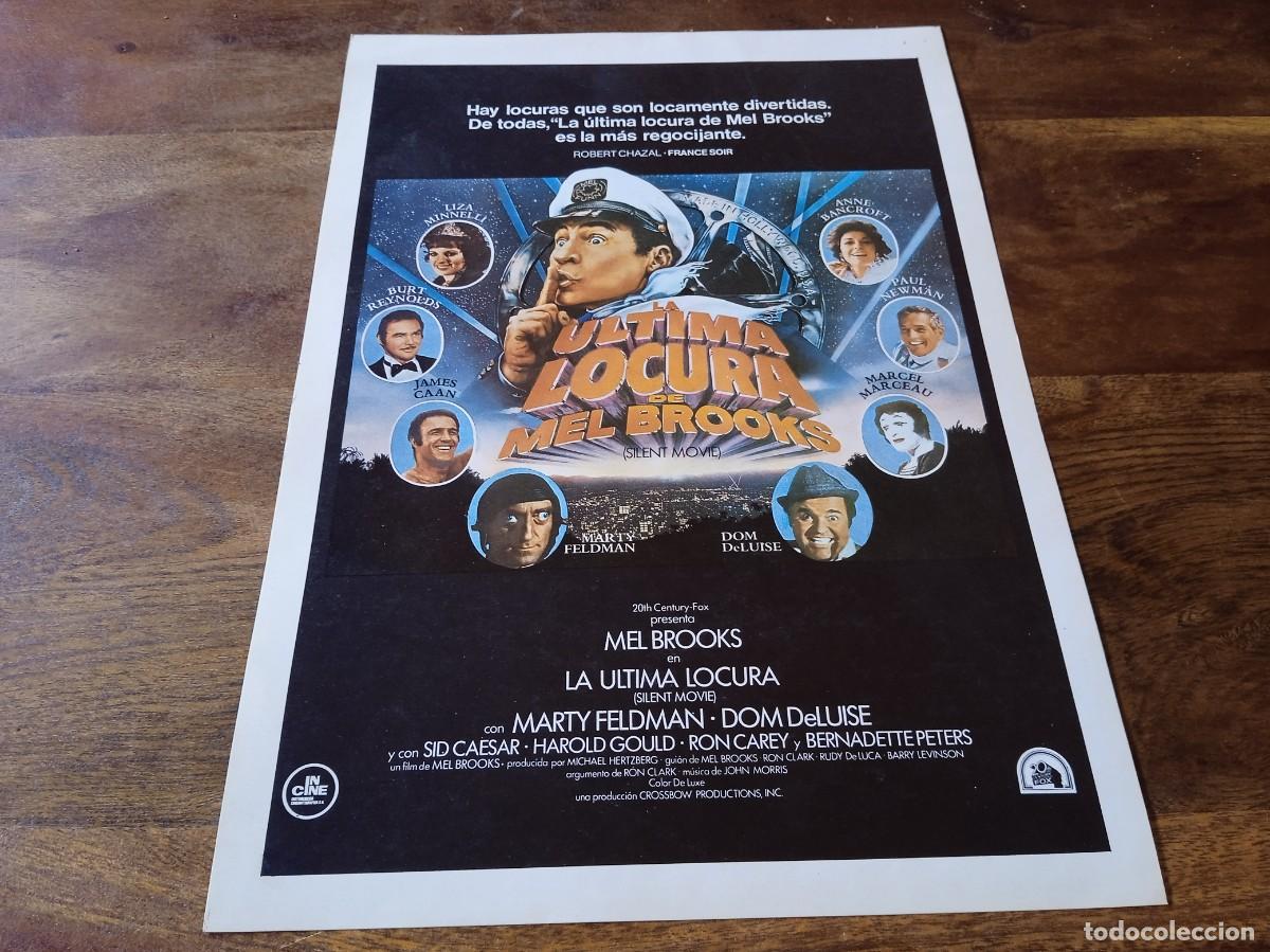 Cin&eacute;ma: La &uacute;ltima locura de Mel Brooks - Marty Feldman, Dom DeLuise, Sid Caesar - Guia original Incine 1977