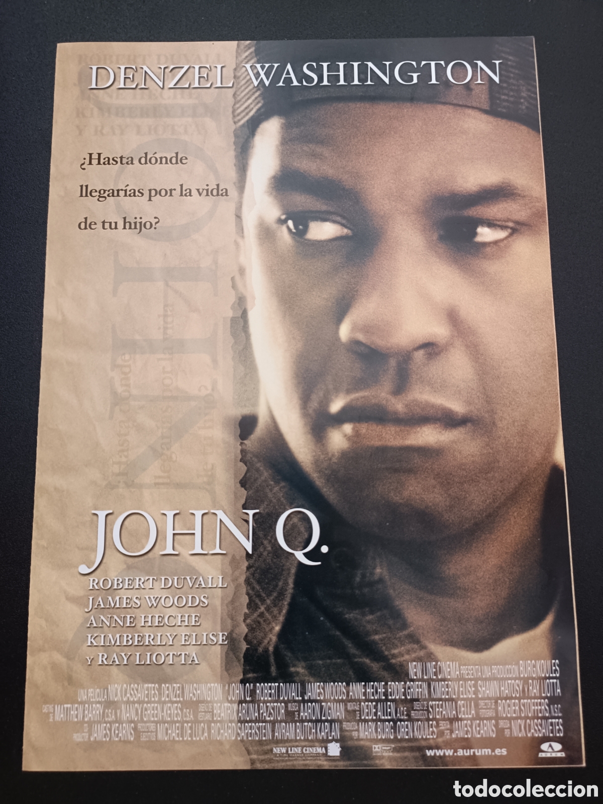Cinema: JOHN Q. DENZEL WASHINGTON ROBERT DUVAL - GUIA DE CINE SS97