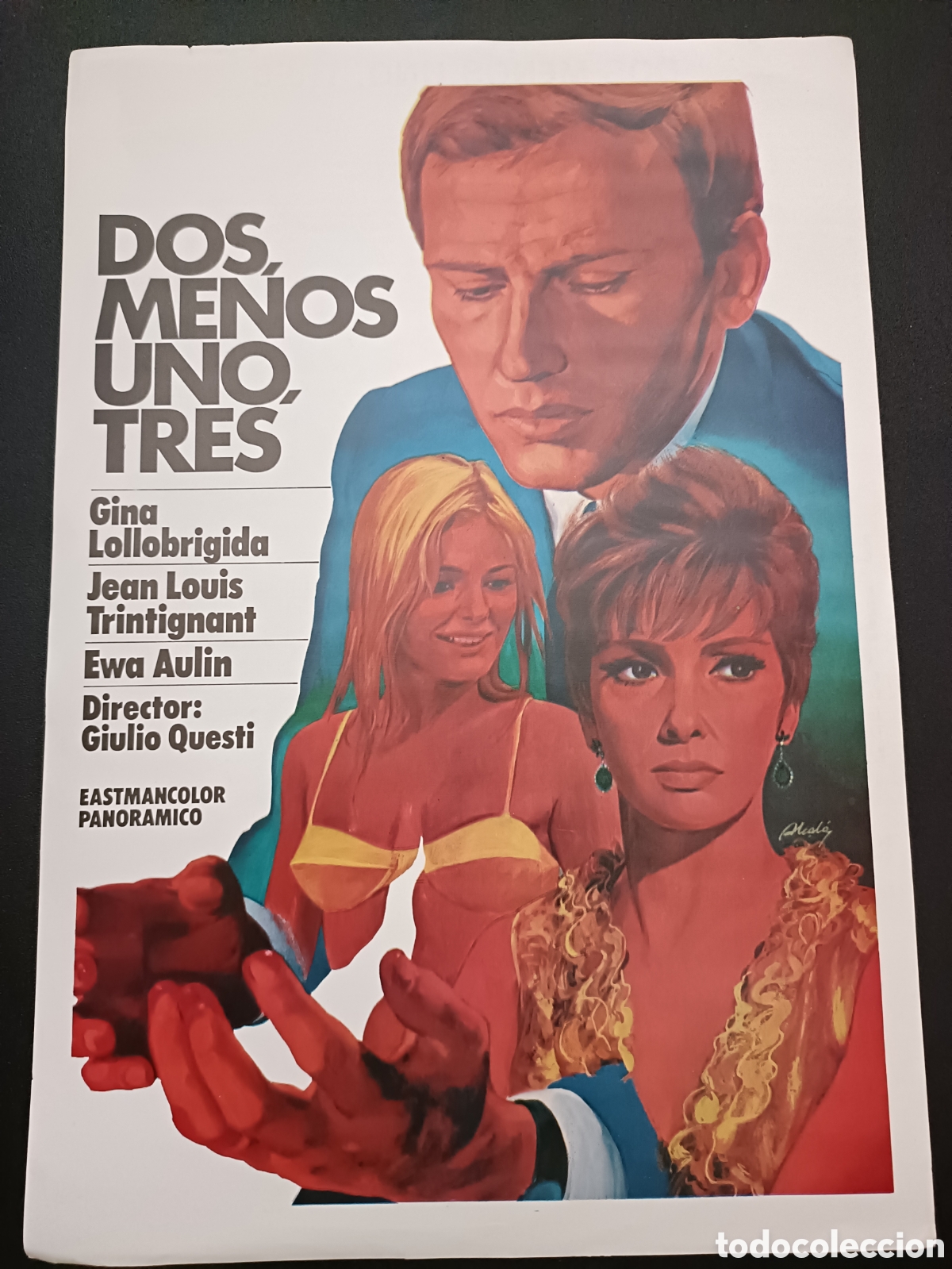 Cinema: DOS, MENOS UNO, TRES - GINA LOLLOBRIGIDA, JEAN LOUIS TRINTIGNANT- GUIA DE CINE SS98