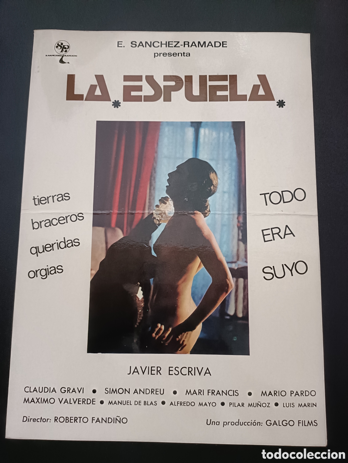 Cinema: la espuela - claudia gravi mari francis simon andreu javier escriva - guia de cine original SS98