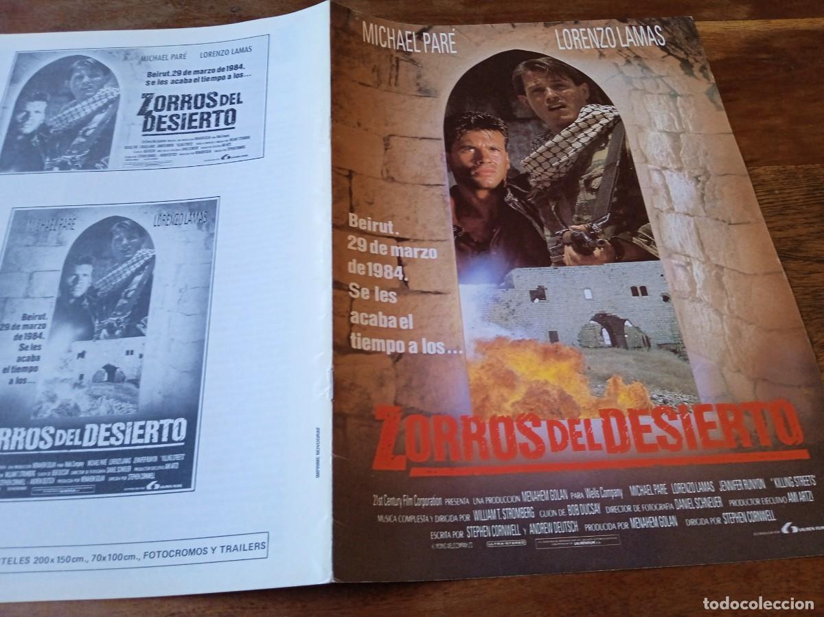 Cin&eacute;ma: Zorros del desierto - Michael Pare, Lorenzo Lamas, Jennifer Runyon - Guia original Lauren 1991
