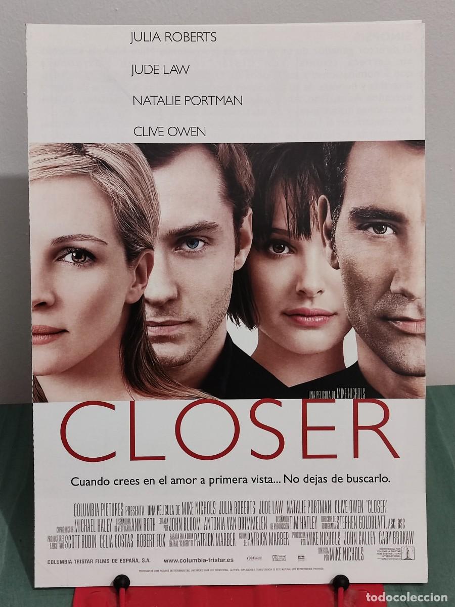 Cine: Closer (2004) . Guia publicitaria 4 paginas
