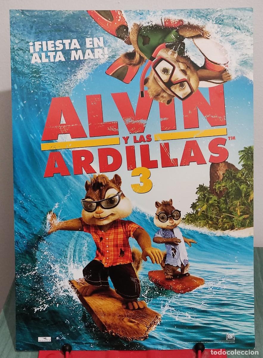 Cine: Alvin y las ardillas 3 . Guia publicitaria 1 pagina - (Animaci&oacute;n, Mike Mitchell, Jonathan Aibel ...