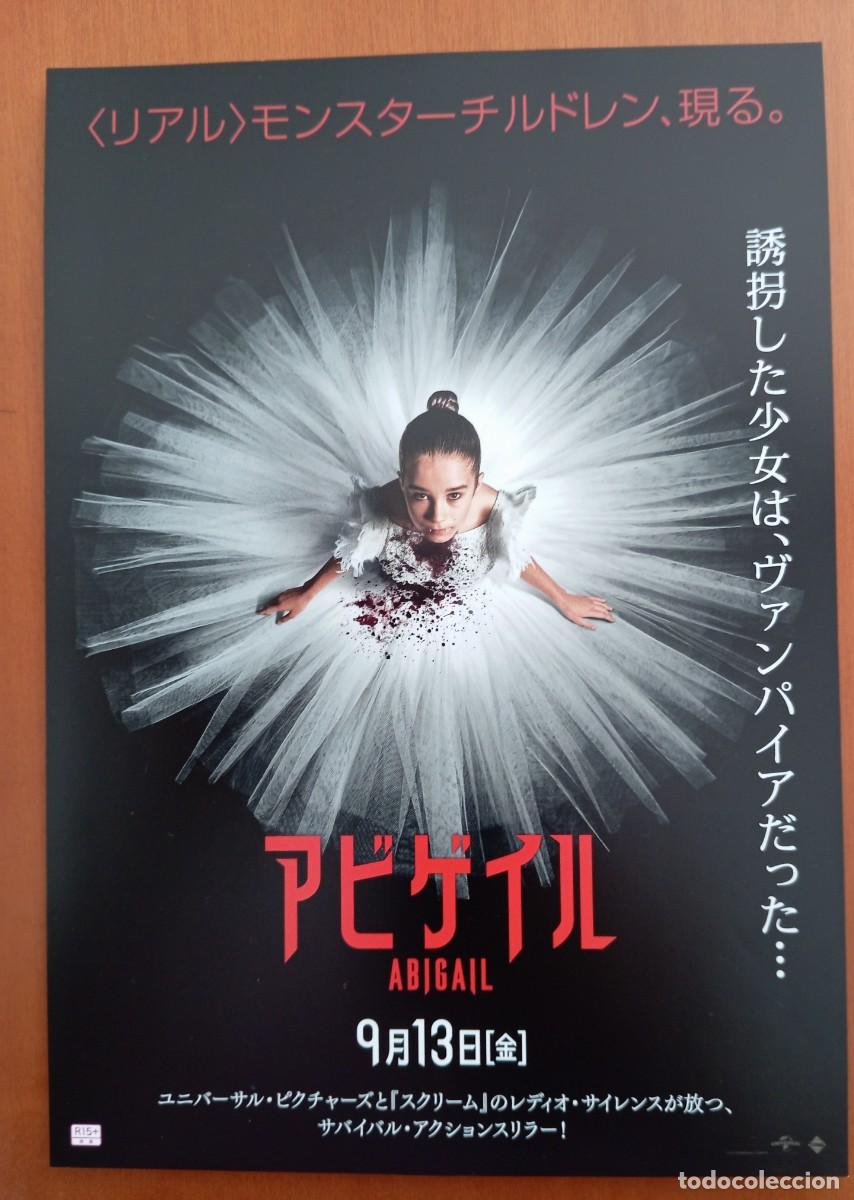 Cinema: Programa japon&eacute;s gu&iacute;a japonesa ABIGAIL. Melissa Barrera, Dan Stevens, Cine de terror vampiros. Jap&oacute;n
