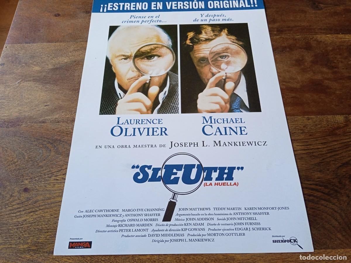 Cin&eacute;ma: La Huella sleuth - Laurence Olivier, Michael Caine, J. Mankiewick - Guia original Manga Reposicion