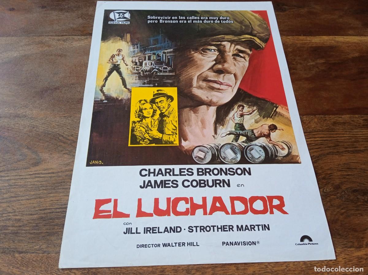 Cine: El Luchador - Charles Bronson, James Coburn, Jill Ireland, Walter Hill - Guia original Columbia 1976