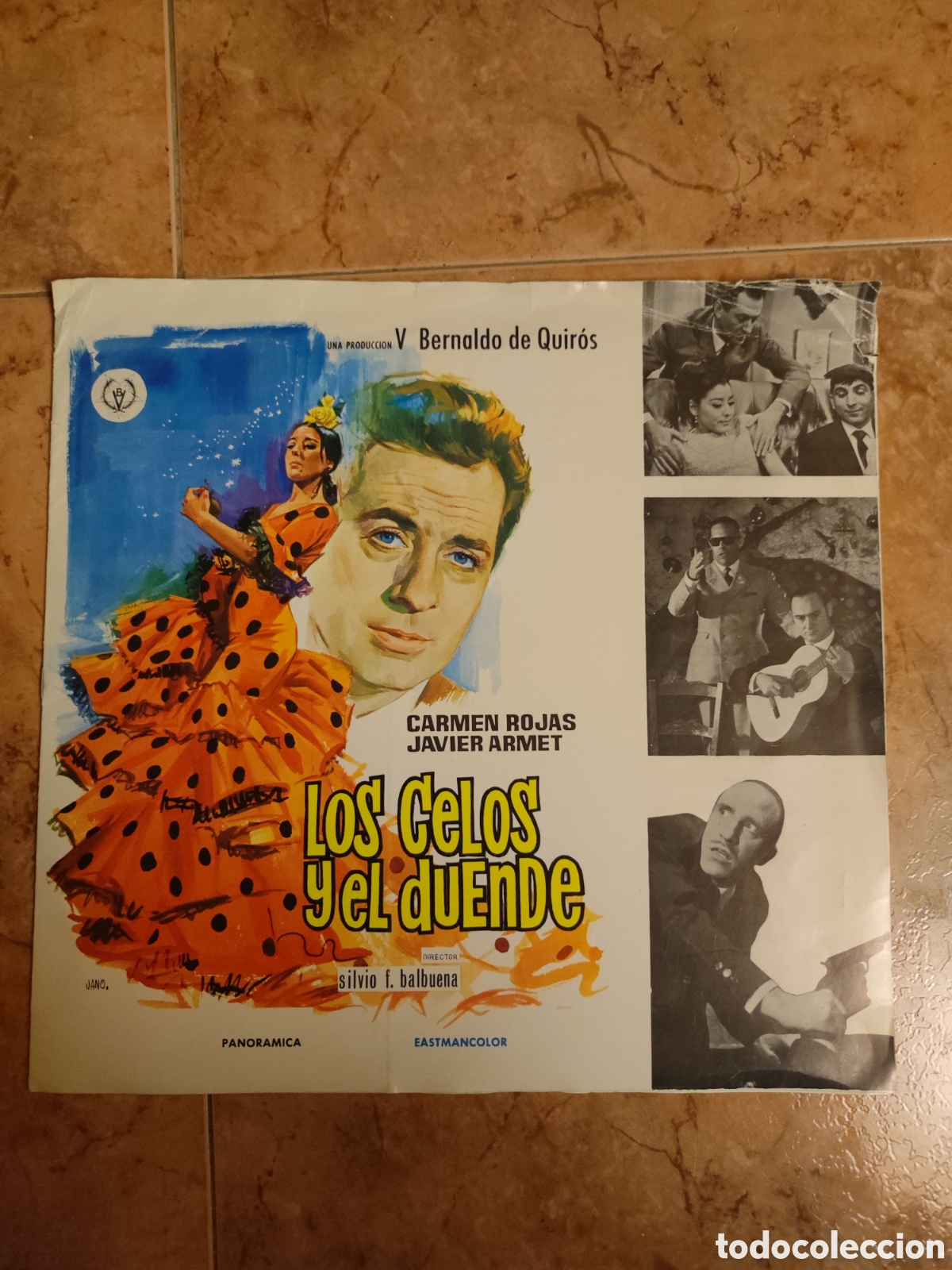 Cin&eacute;ma: Folleto de mano / Programa de cine - LOS CELOS Y EL DUENDE (1967) - Triling&uuml;e (Espa&ntilde;ol/Ingl&eacute;s/Franc&eacute;