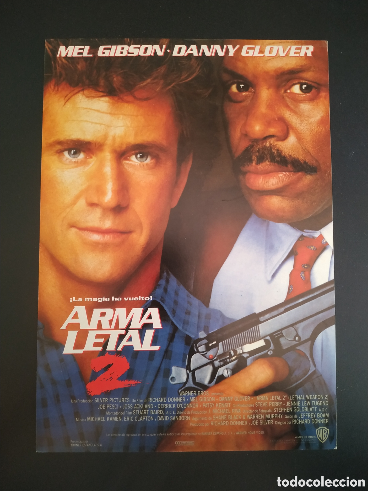 Cine: ARMA LETAL 2 - MEL GIBSON Y ANNY GLOVER - WARNER BROS - GUIA DE CINE ORIGINAL- B106