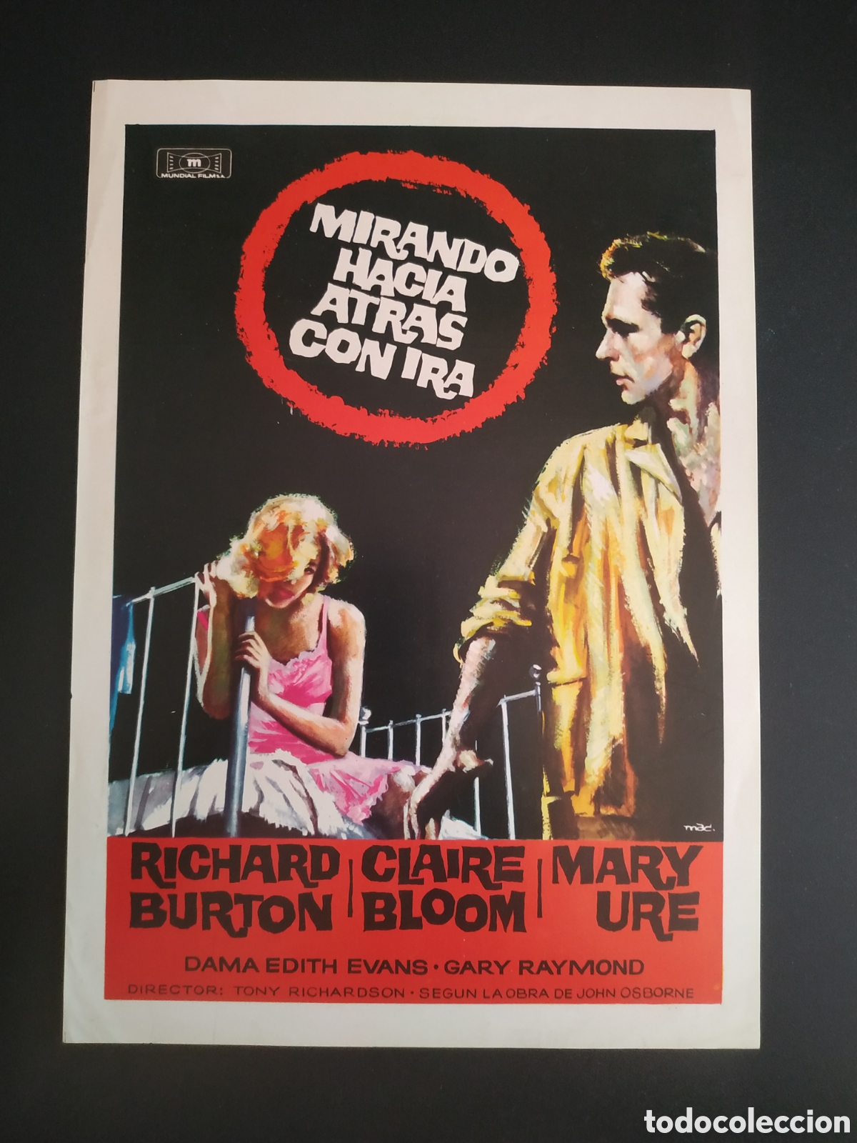 Cine: MIRANDO HACIA ATRAS CON IRA RICHARD BURTON CLAIRE BLOOM MUNDIAL FILMS - GUIA DE CINE ORIGINAL- B107
