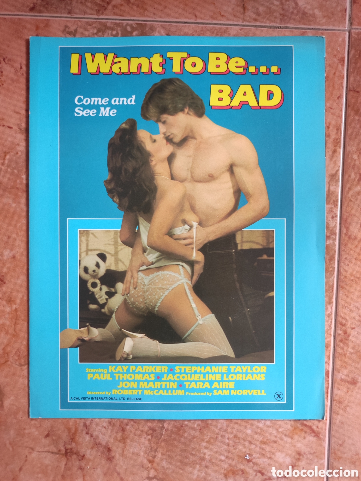 Cine: D&iacute;ptico / Gu&iacute;a de Prensa Cine Original EEUU 1981 - I Want To Be... BAD (Kay Parker) - Muy Raro