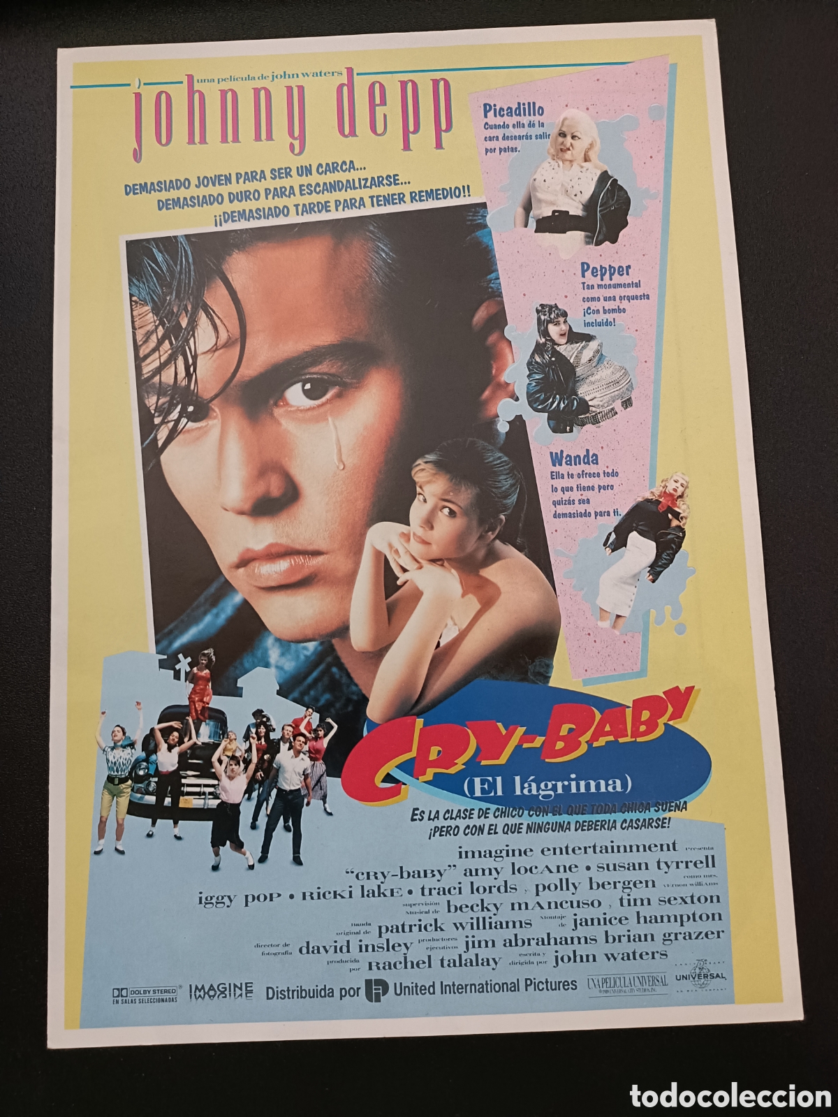 Cinema: CRY-BABY - JOHNNY DEPP - GU&Iacute;A ORIGINAL DE CINE- B110
