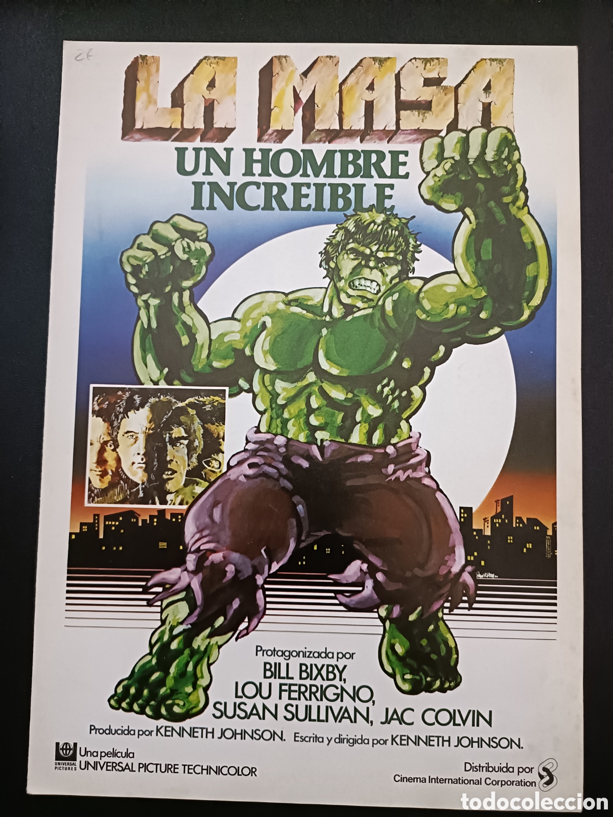 Cine: LA MASA UN HOMBRE INCREIBLE - BILL BIXBY - GU&Iacute;A ORIGINAL DE CINE - B111