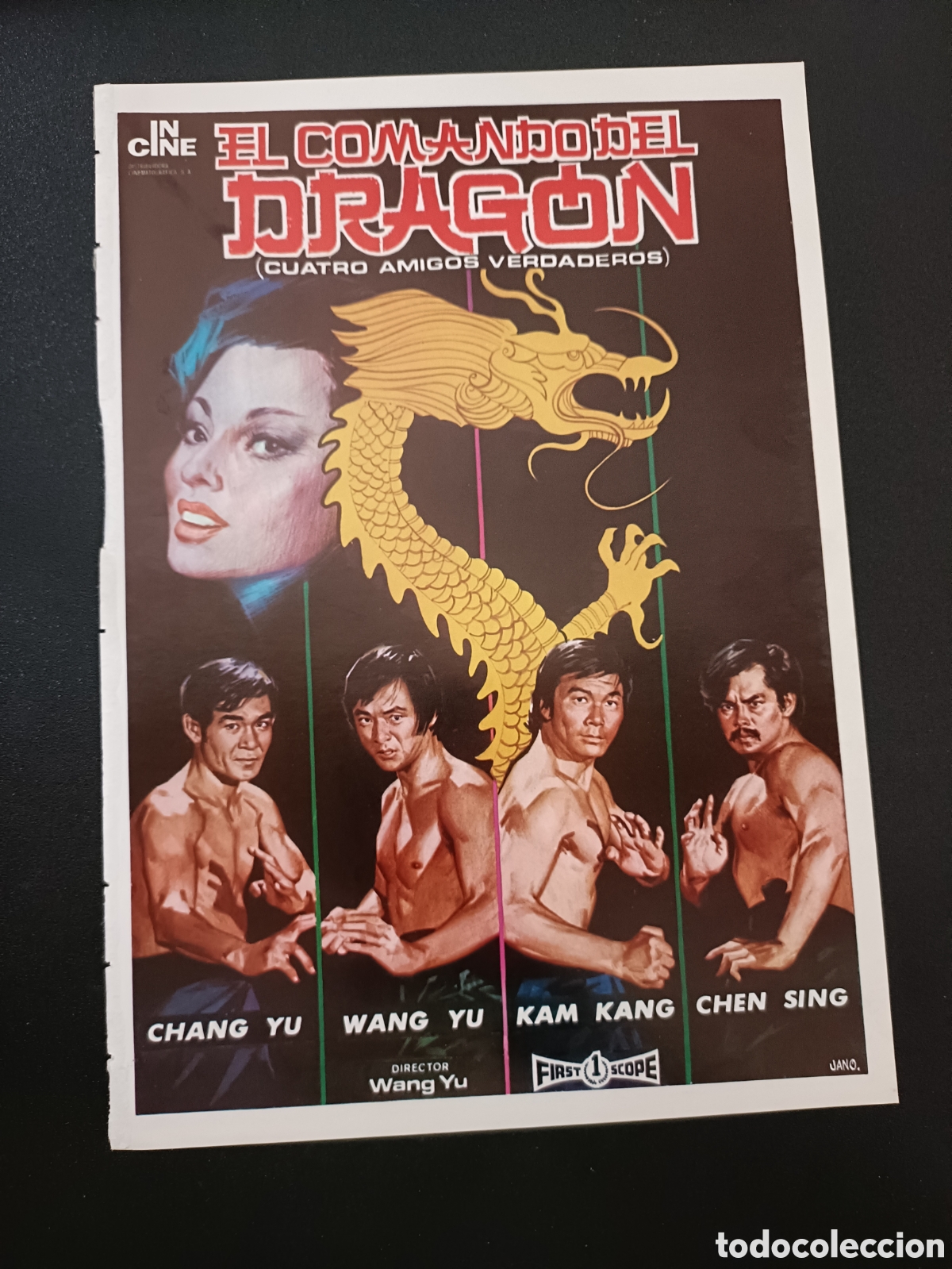Cine: EL COMANDO DEL DRAGON - CHANG YU - WANG YU - GU&Iacute;A ORIGINAL DE CINE - B113
