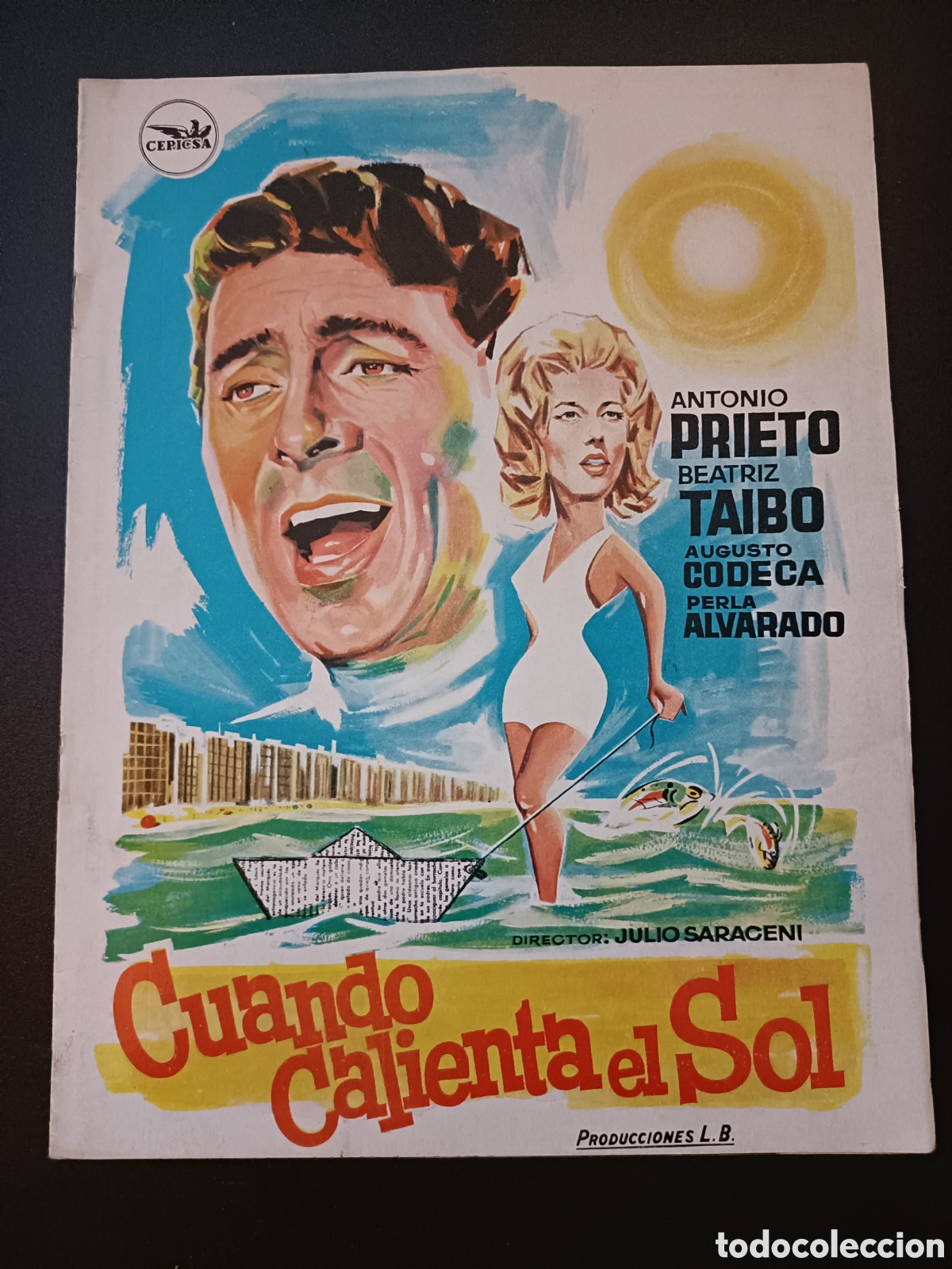 Cine: CUANDO CALIENTA EL SOL - ANTONIO PRIETO - BEATRZ TAIBO - GU&Iacute;A ORIGINAL DE CINE - B115