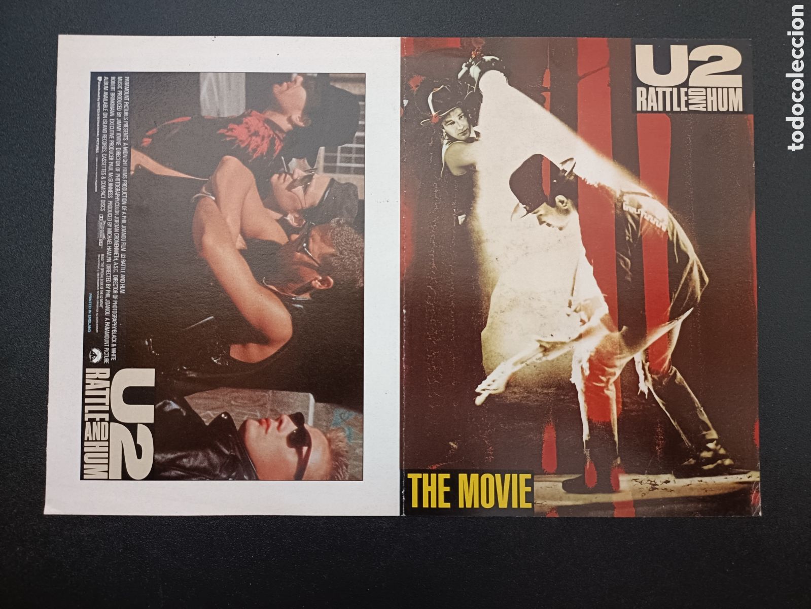 Cine: U2 RATTLE AND HUM - THE MOVIE - GUIA DE CINE ORIGINAL B119