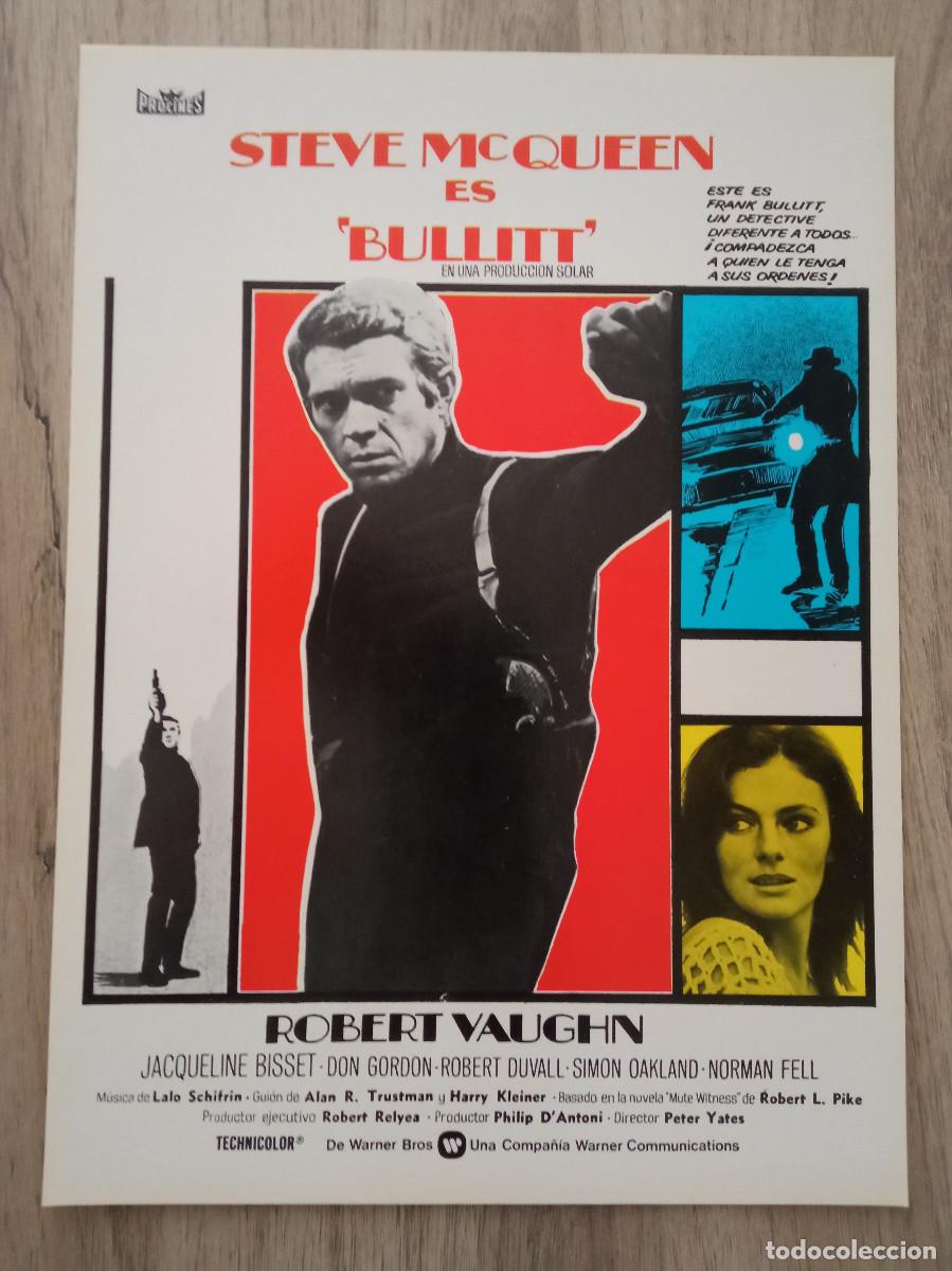 Cinema: GU&Iacute;A PUBLICITARIA DE LA PEL&Iacute;CULA BULLITT, STEVE MACQUEEN