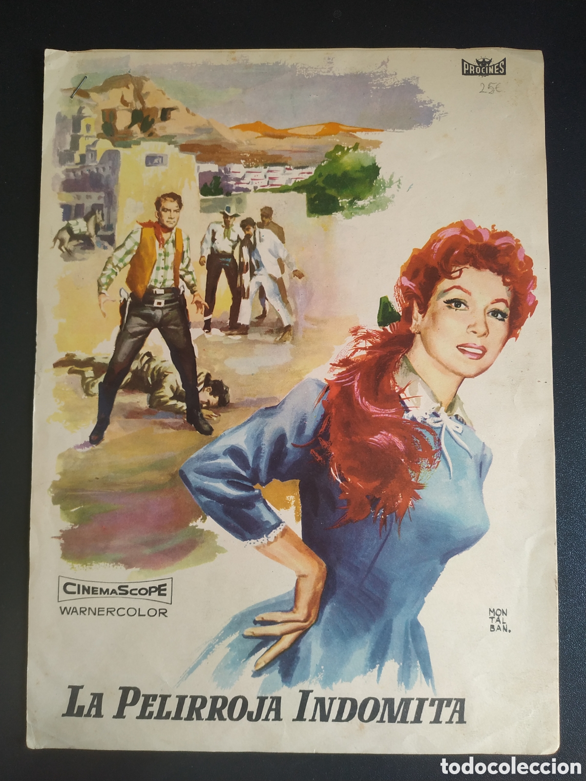 Cine: LA PELIRROJA INDOMITA - GREER GARSON Y DANA ANDREWS - PROCINES - GUIA DE CINE ORIGINAL - B124