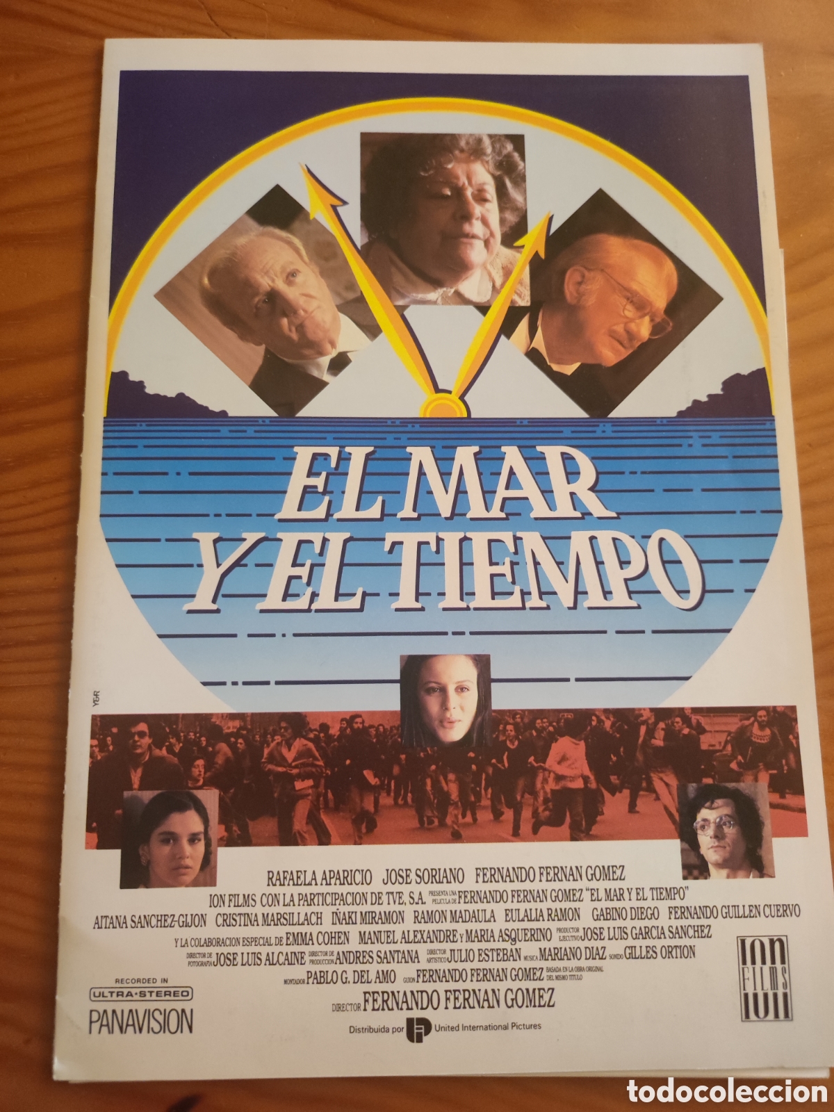 Kino: Pressbook / Dossier de prensa original - EL MAR Y EL TIEMPO (1989) Fernando Fern&aacute;n G&oacute;mez - Edici&oacute;n I