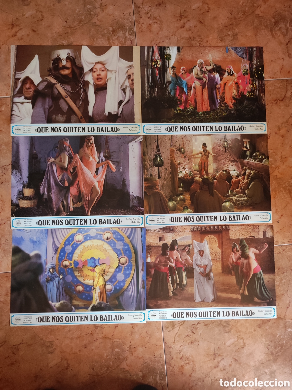 Cin&eacute;ma: Juego Completo 12 Fotocromos Originales &rdquo;Que nos quiten lo bailao&rdquo; (1983) - Carles Mira