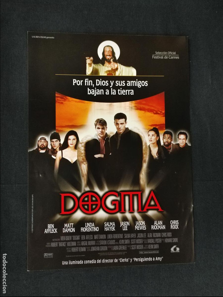 Cinema: GUIA SENCILLA - DOGMA - BEN AFFLECK - MATT DAMON - SALMA HAYEK -