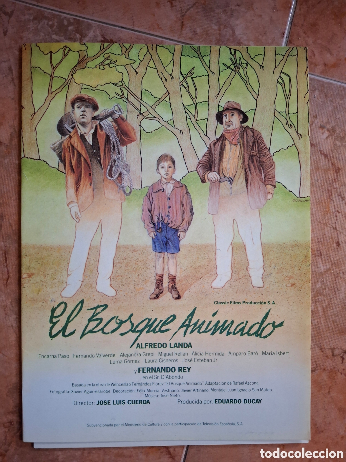 Cinema: Dossier de prensa original (Press Kit) El Bosque Animado (1987) - Edici&oacute;n Internacional / Festivales