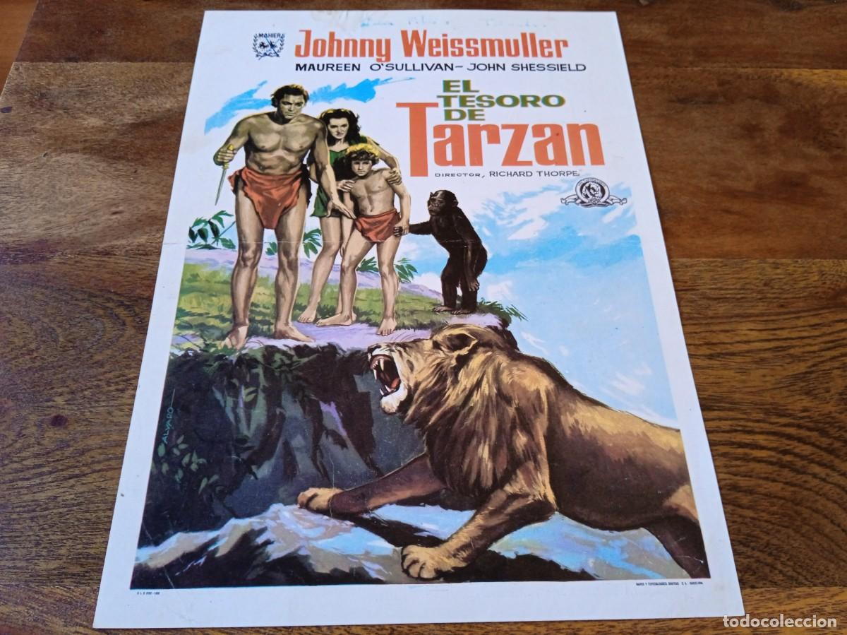 Cin&eacute;ma: El Tesoro de Tarzan - Johnny Weissmuller, Maureen O'sullivan - Guia original Mahier 1966