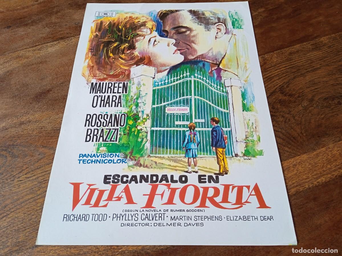 Cin&eacute;ma: Escandalo en villa Fiorita - maureen O'hara, Rossano Brazzi - Guia original Mundial 1965 Mac