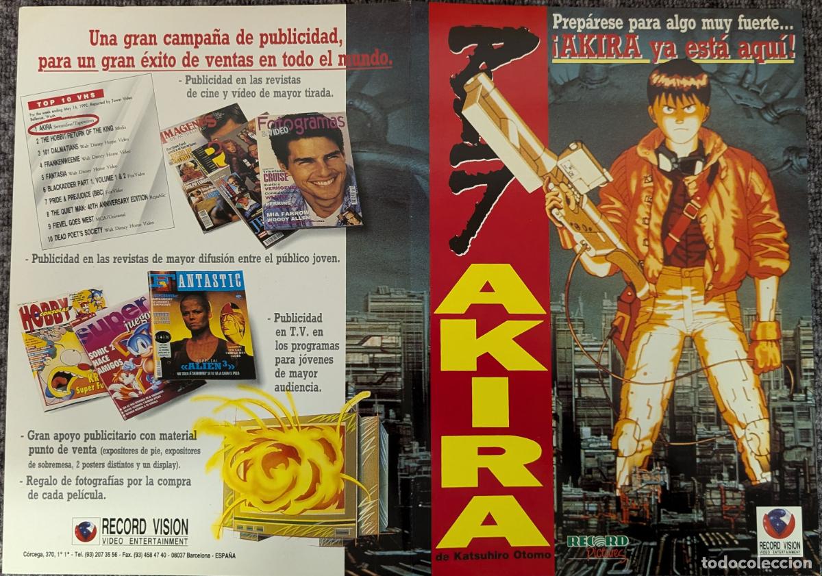 Cine: Akira - Gu&iacute;a publicitaria - Record Vision (1992) &iexcl;Rara!